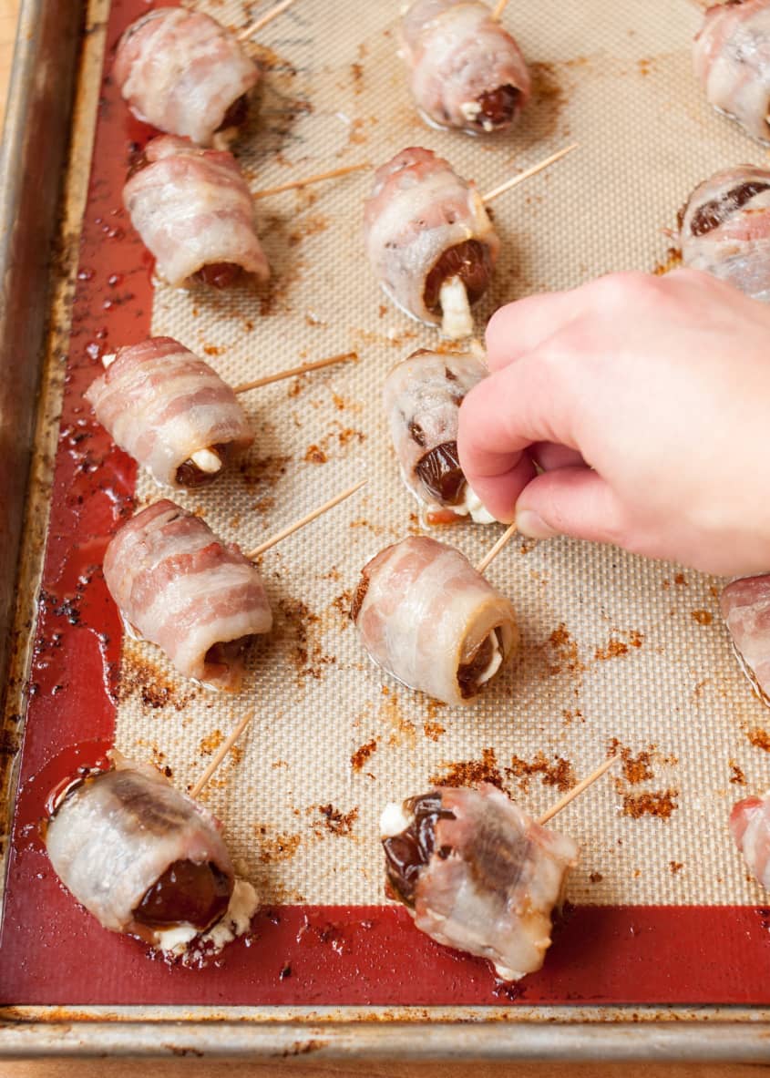 BaconWrapped Dates Recipe (Perfect Crowd Pleaser) The Kitchn