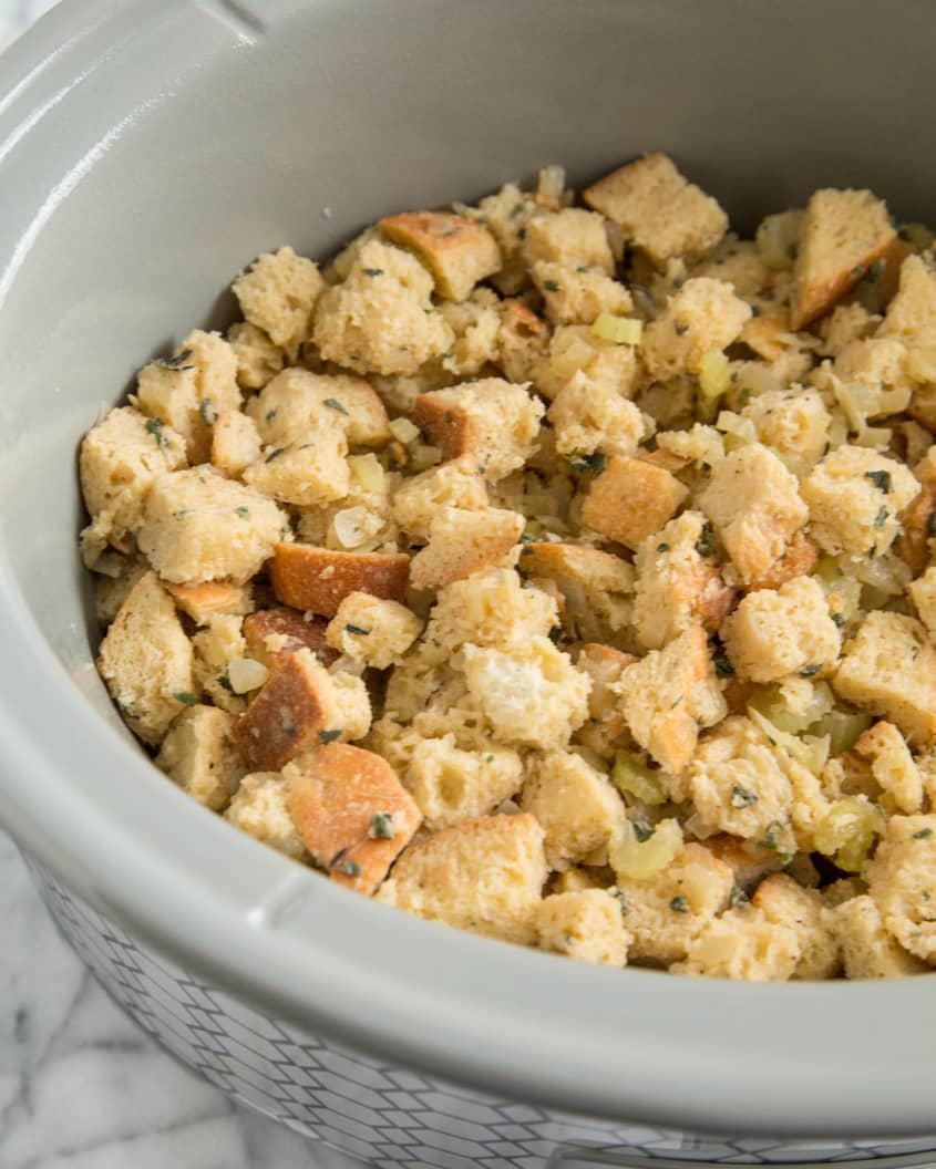 Easy Crockpot Stuffing Recipe for Thanksgiving The Kitchn