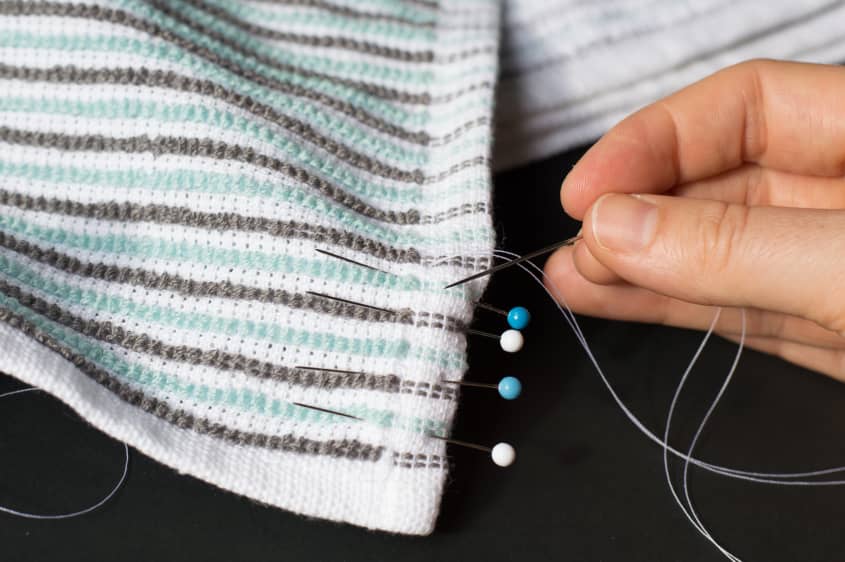 How To Add Loops to Dishtowels for Hanging | The Kitchn