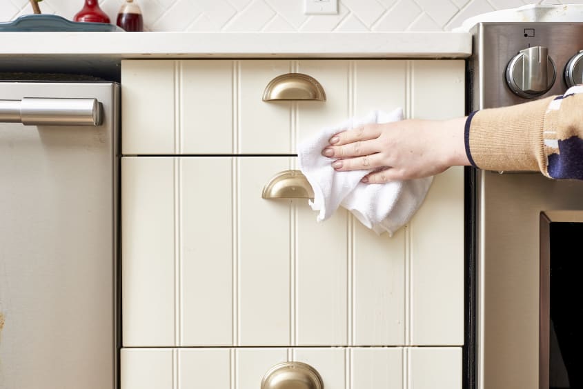 How To Get Sticky Cooking Grease Off Doors The Kitchn