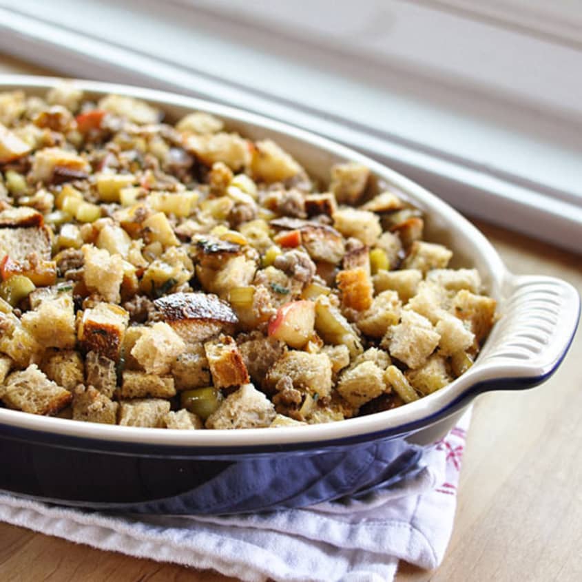 Easy Stuffing Recipe (With Sausage and Nuts) | The Kitchn