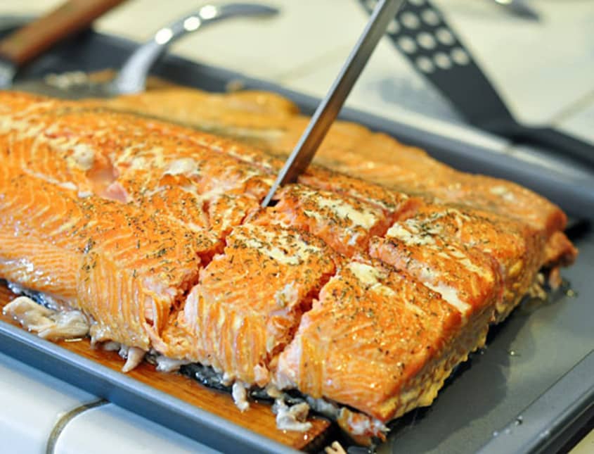 Cedar plank clearance salmon oven