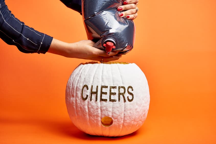 How To Turn a Pumpkin into a Wine Dispenser The Kitchn