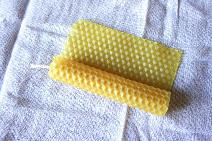 How To Make Rolled Beeswax Candles The Kitchn