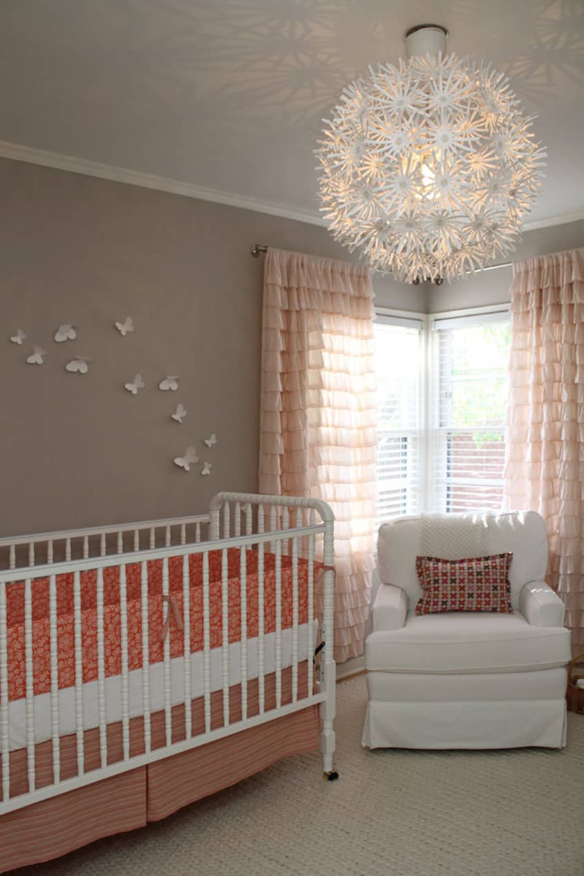 Ave’s Neutral + Coral Nursery | Apartment Therapy