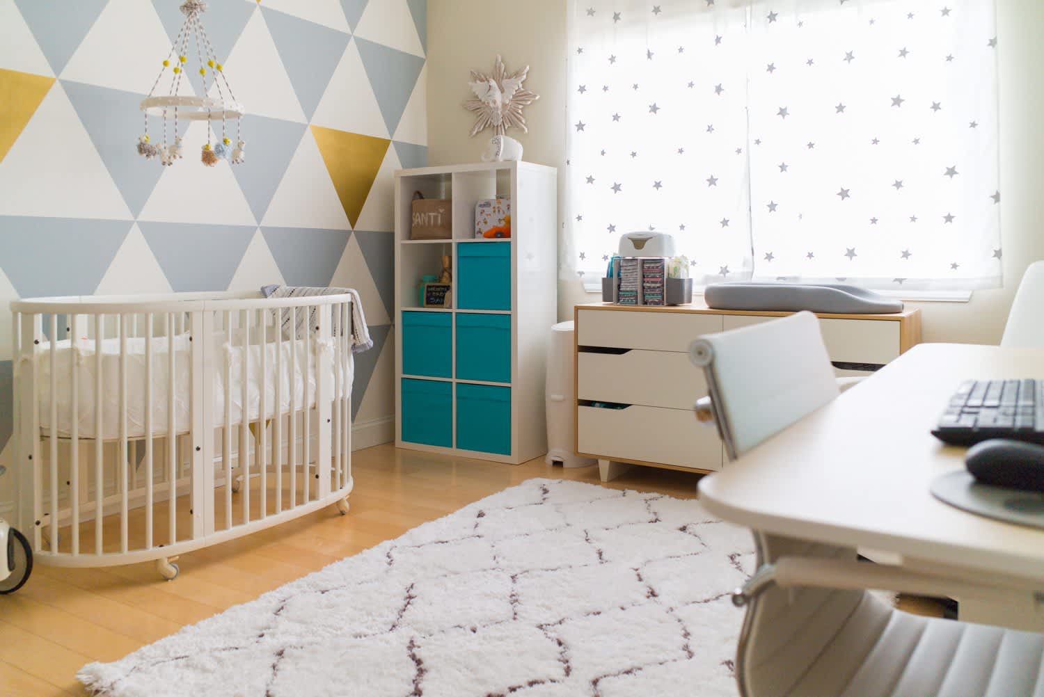 Santiago S Modern Nursery That Doubles As A Home Office Apartment Therapy