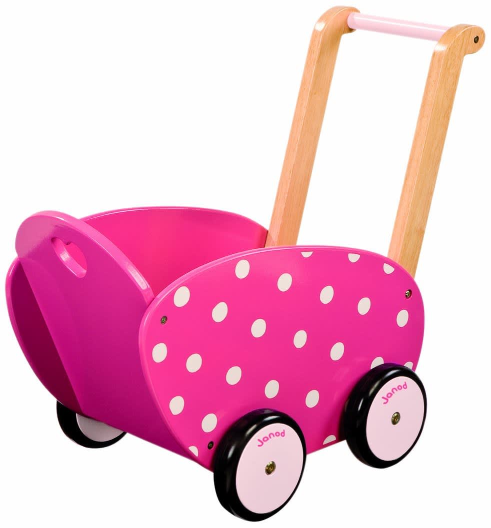 wooden dolls stroller