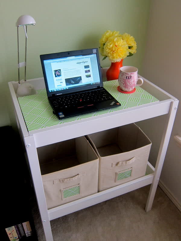 ikea changing table desk