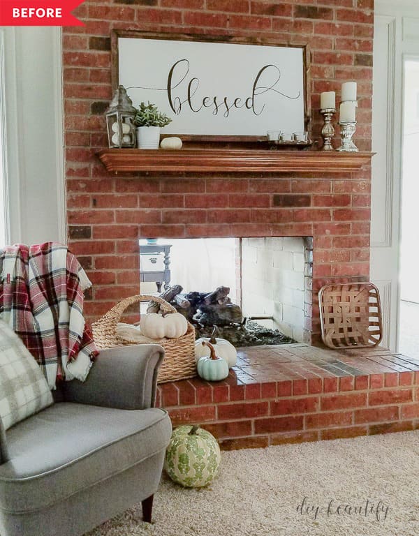 8 Best Fireplace Makeovers Beautiful Before After Fireplace