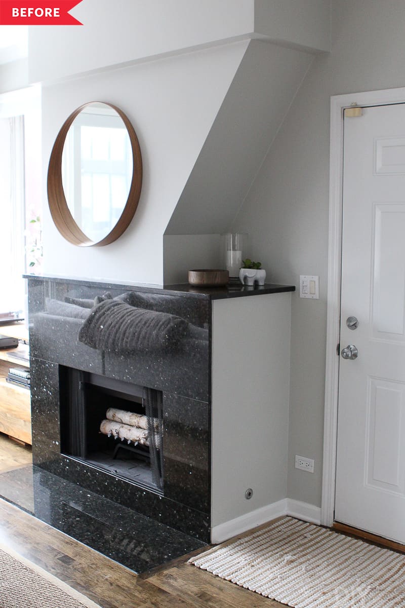 8 Best Fireplace Makeovers Beautiful Before After Fireplace
