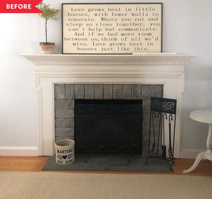 8 Best Fireplace Makeovers Beautiful Before After Fireplace