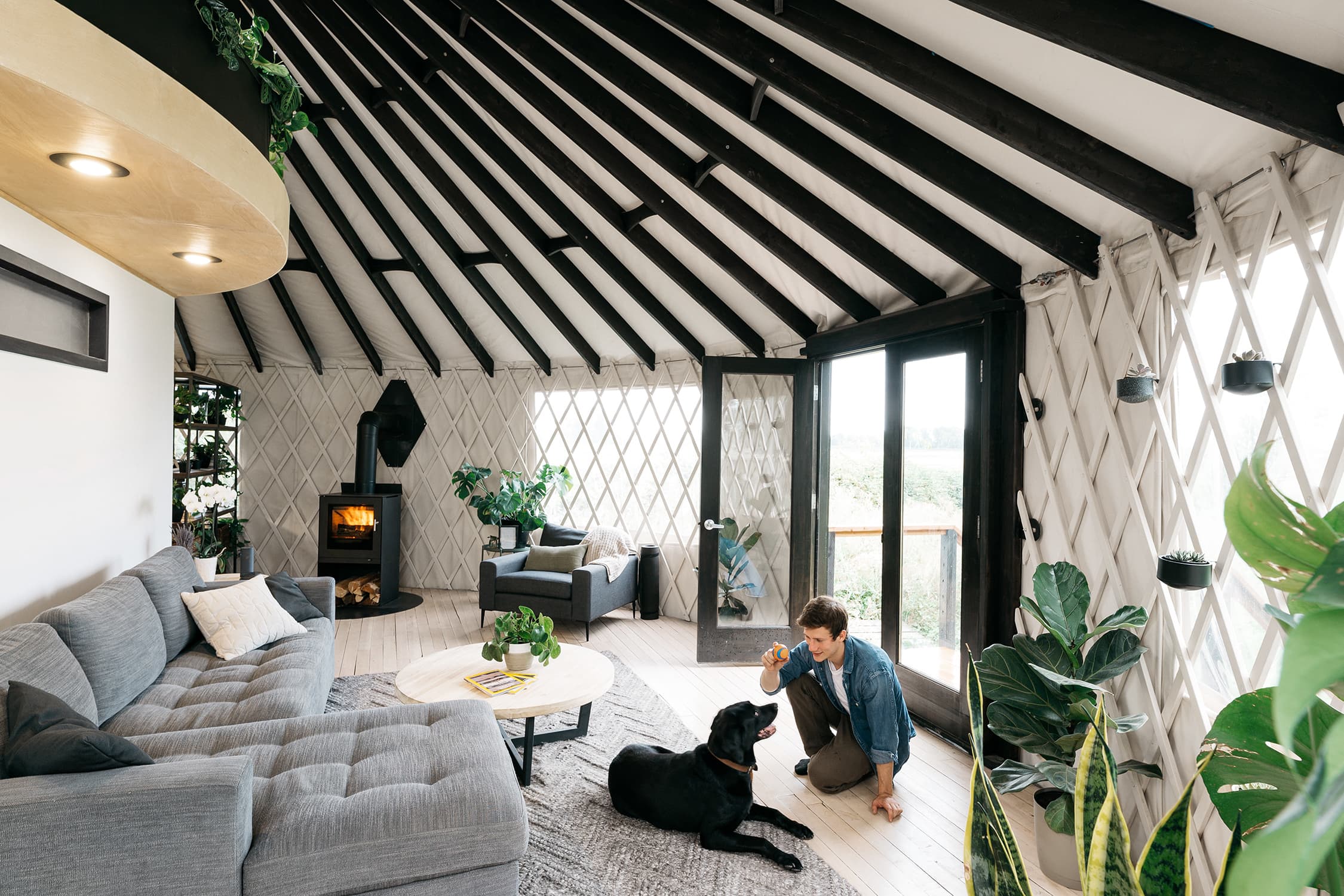 Modern Hand Built Yurt Portland Apartment Therapy