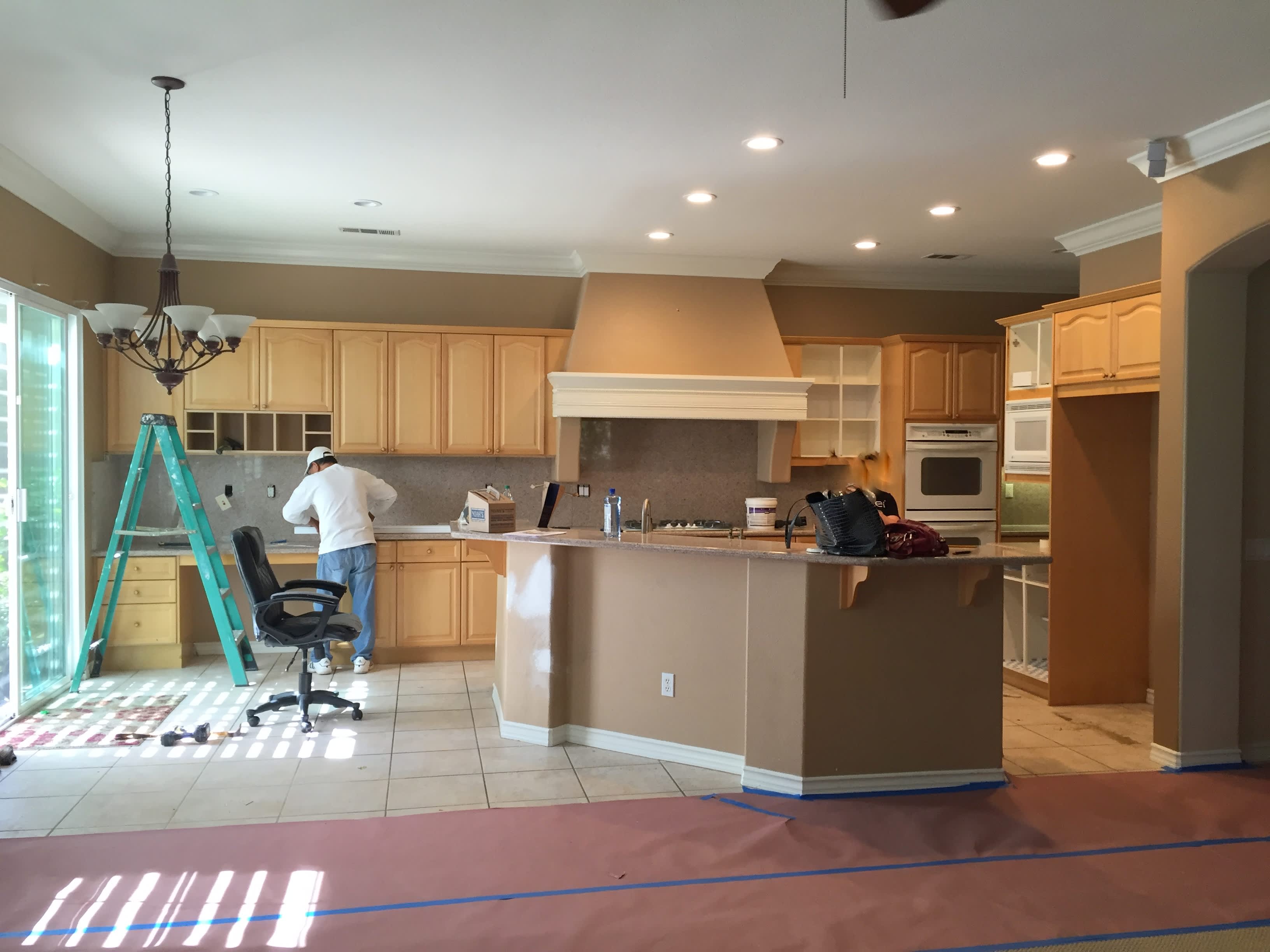 Before & After: A Blah Brown Kitchen and Family Room Get a Total ...