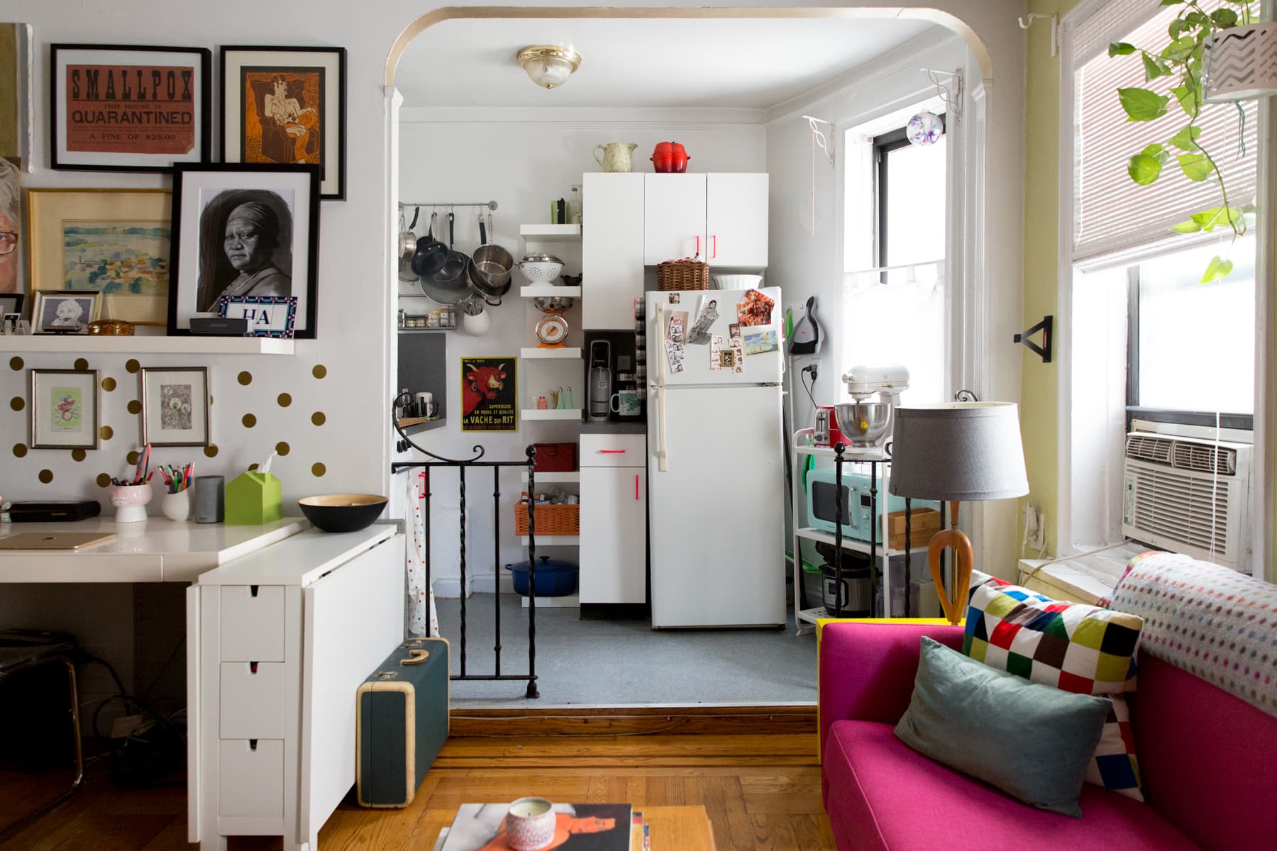 New York Studio Apartment Tour A Small, Colorful Home Apartment Therapy