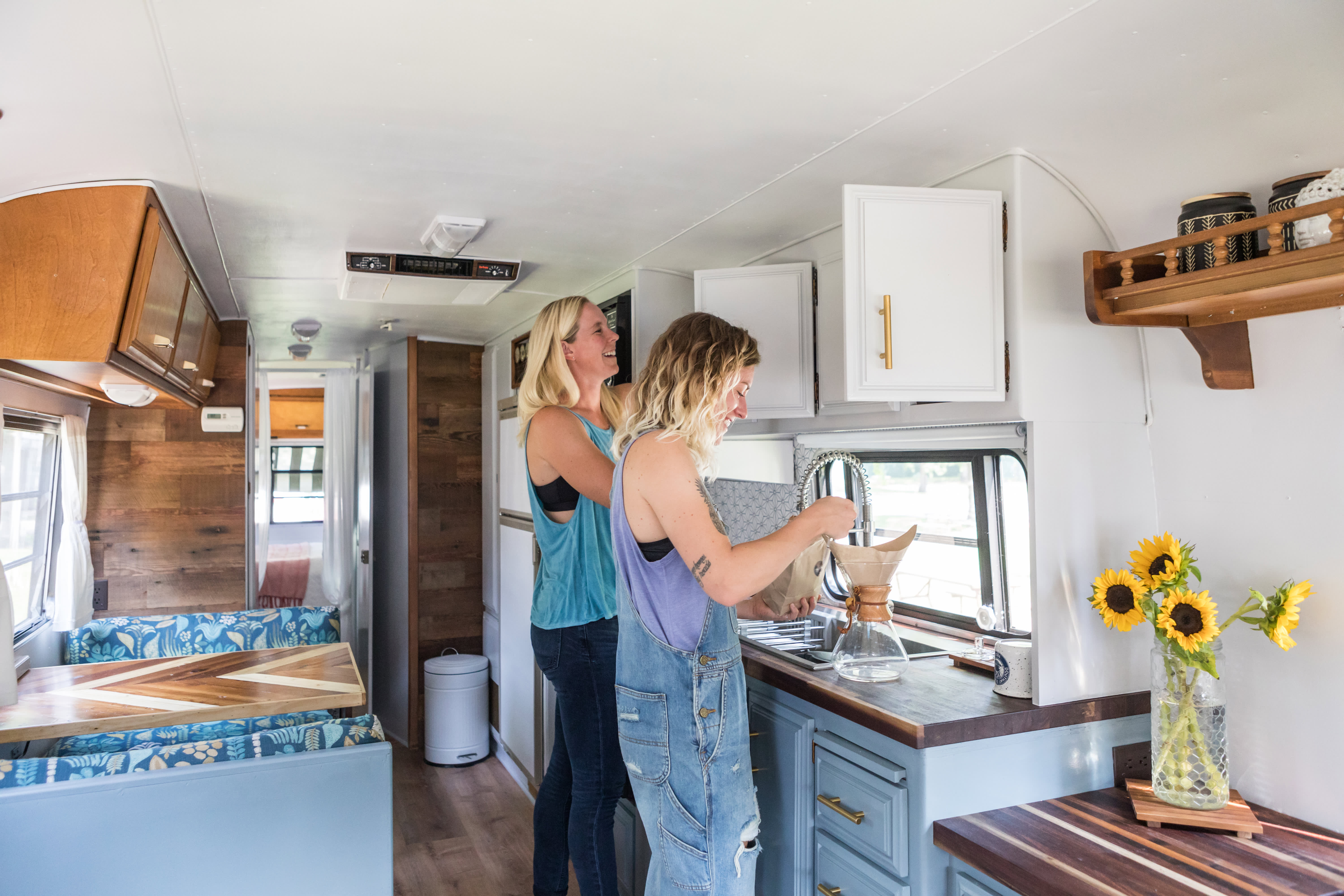 Tiny Home Inspiration RV Travel Trailer Tour Apartment Therapy