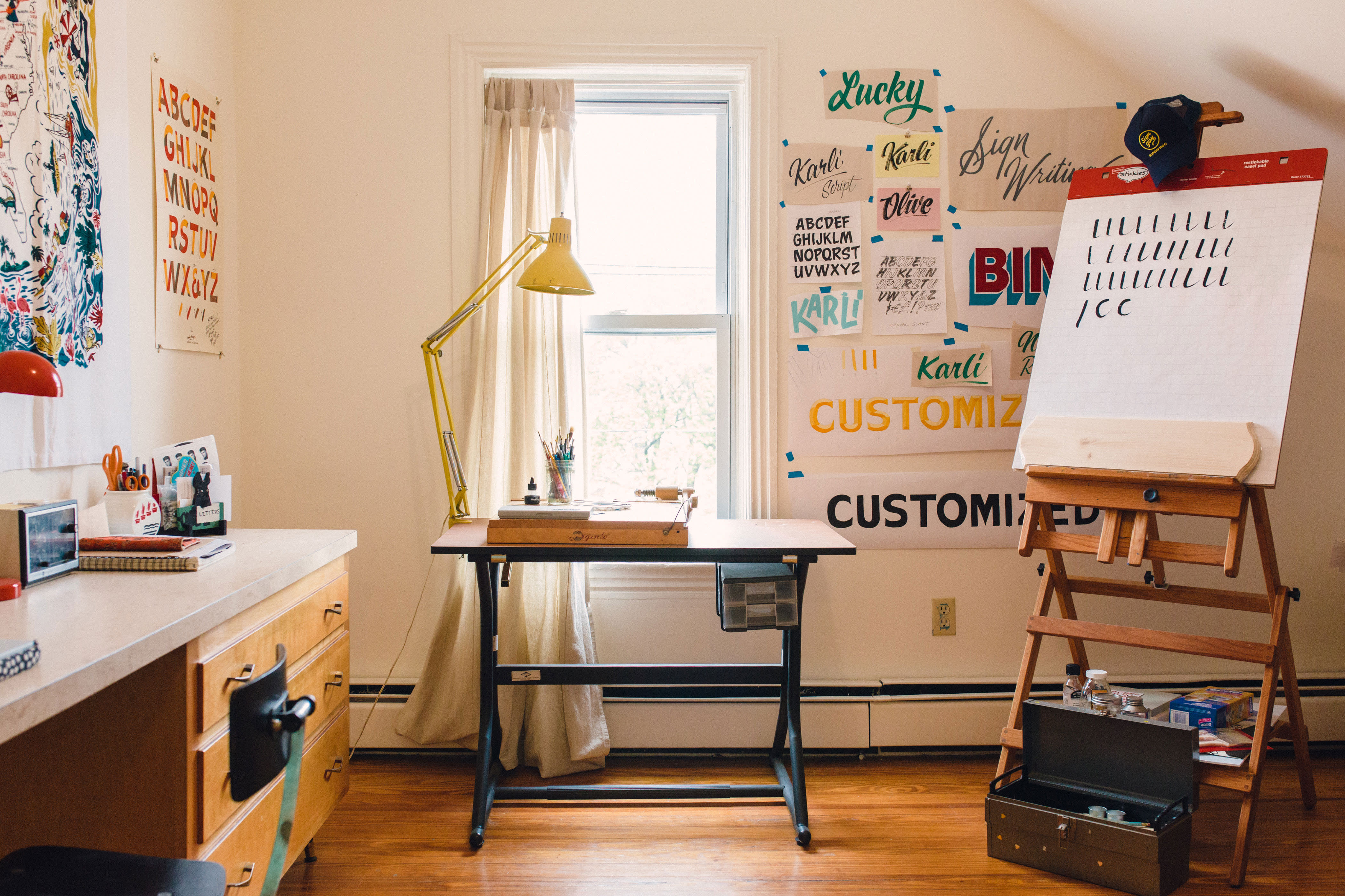 House Tour: A Graphic Designer's Colorful Providence Home | Apartment