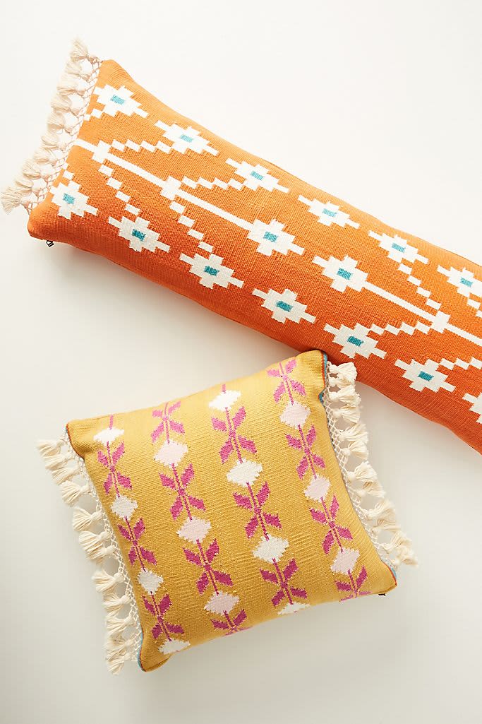 11 Long Lumbar Pillows for a Stylish Bed Apartment Therapy