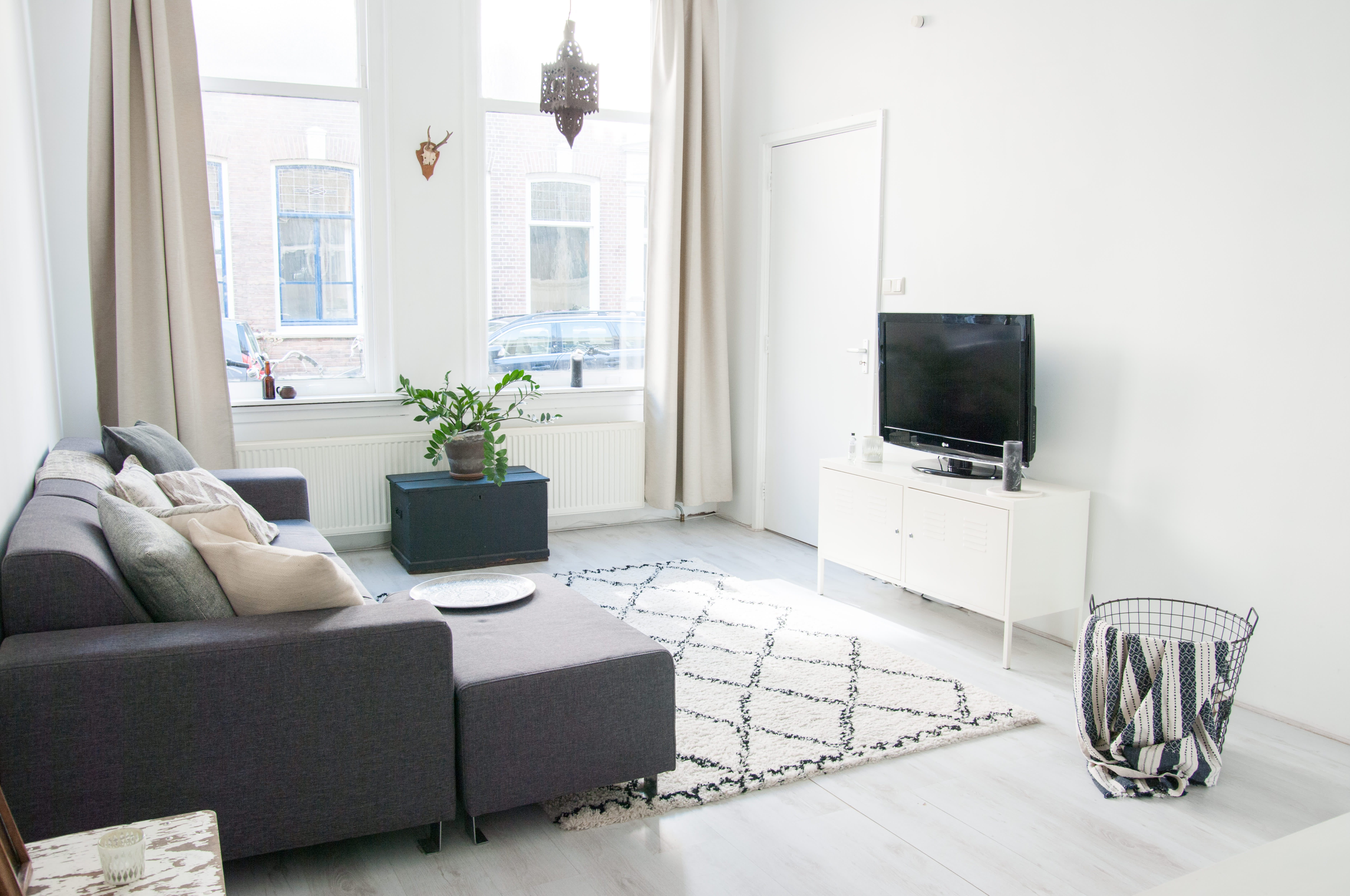 House Tour: A Minimal Black & White Dutch Apartment | Apartment Therapy
