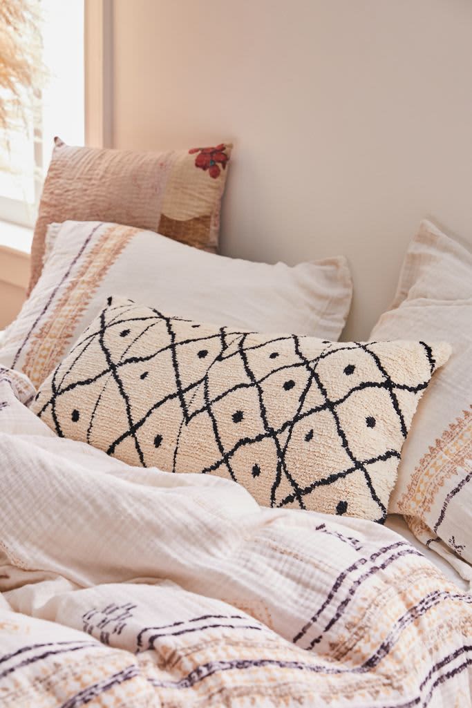 11 Long Lumbar Pillows for a Stylish Bed Apartment Therapy
