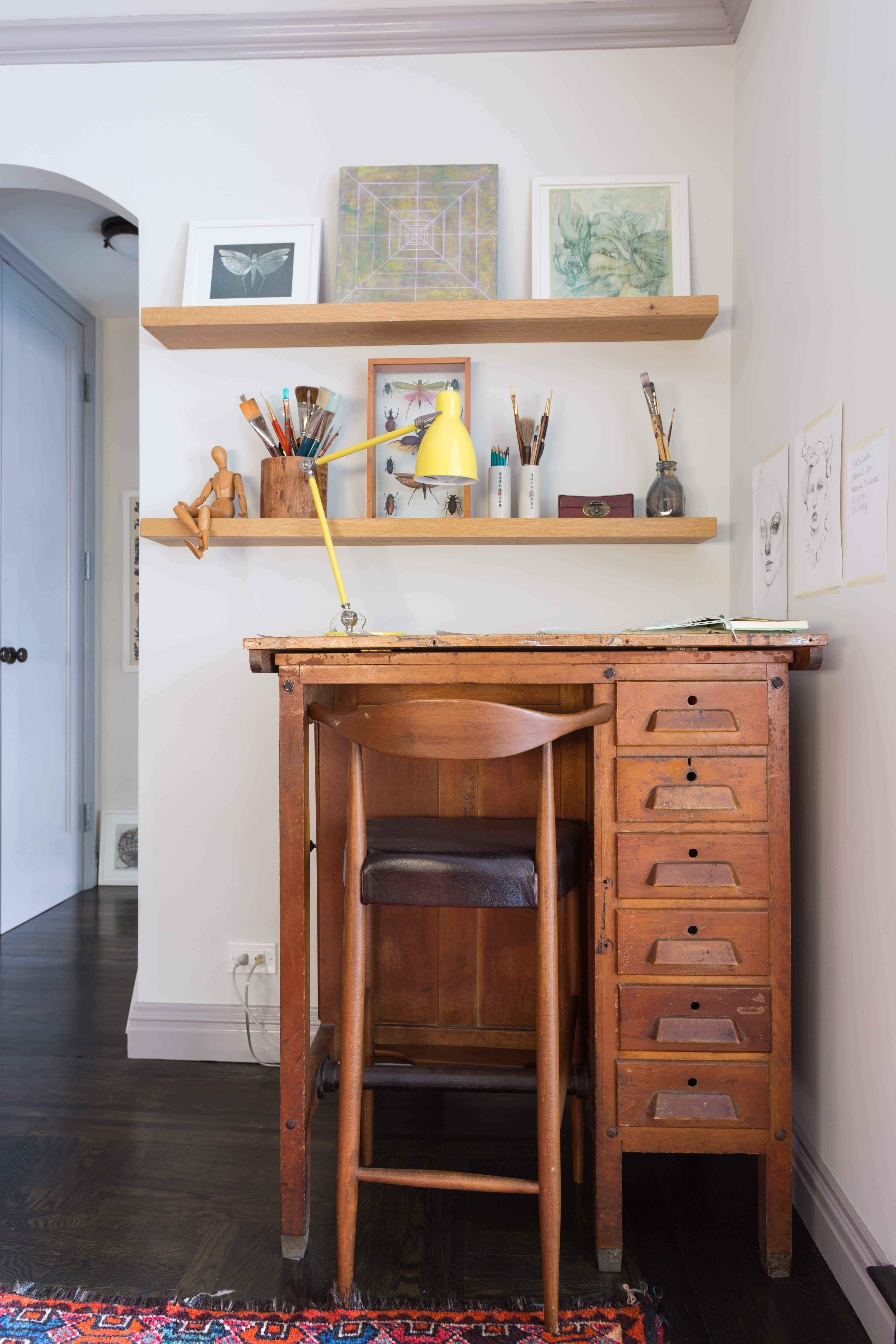 House Tour: An Artist's 450-Square-Foot NYC Studio | Apartment Therapy
