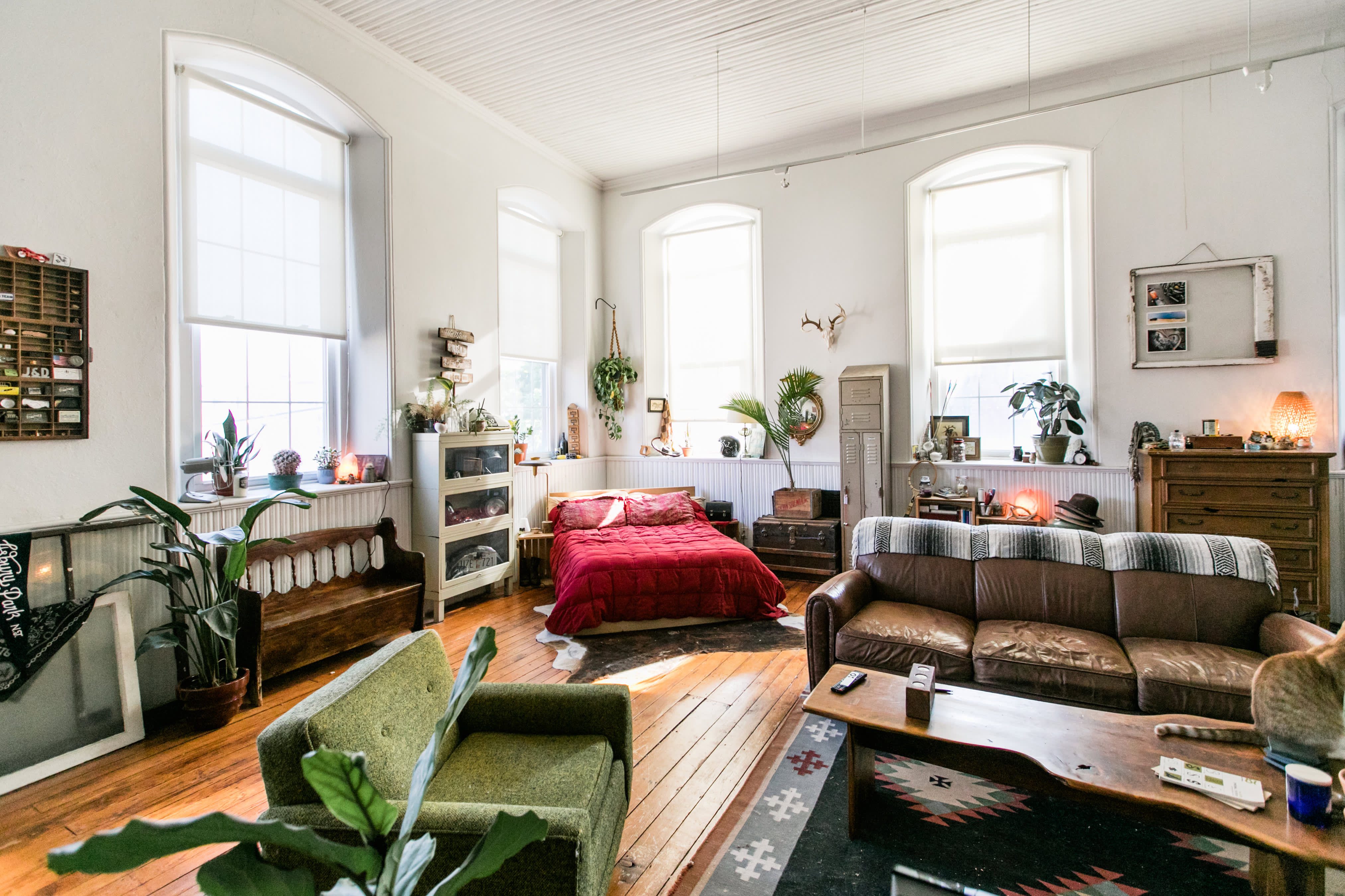 House Tour A VintageFilled Loft in a Former Church Apartment Therapy