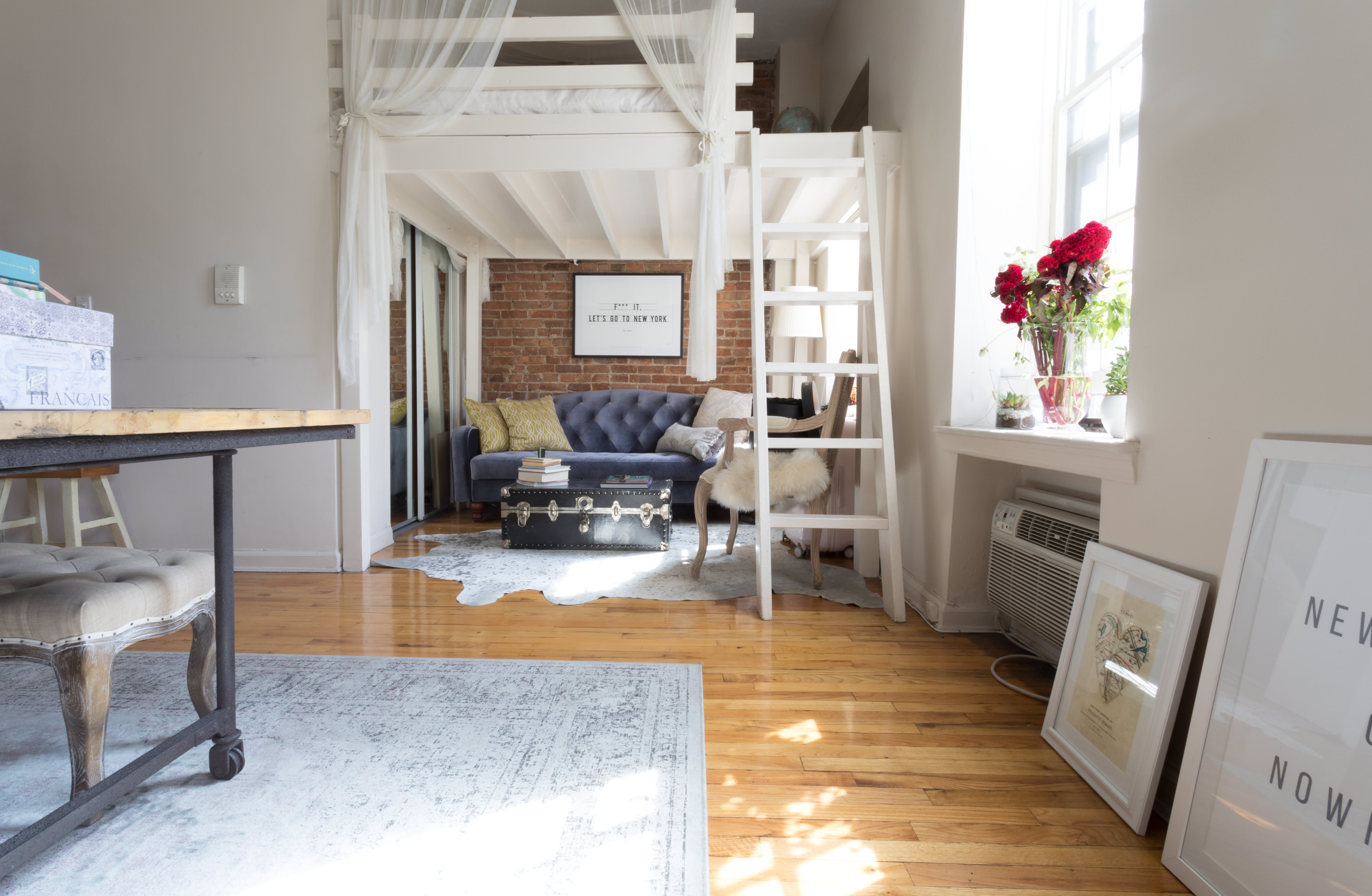 House Tour A Thoughtful, Shabby Chic NYC Studio Apartment Therapy