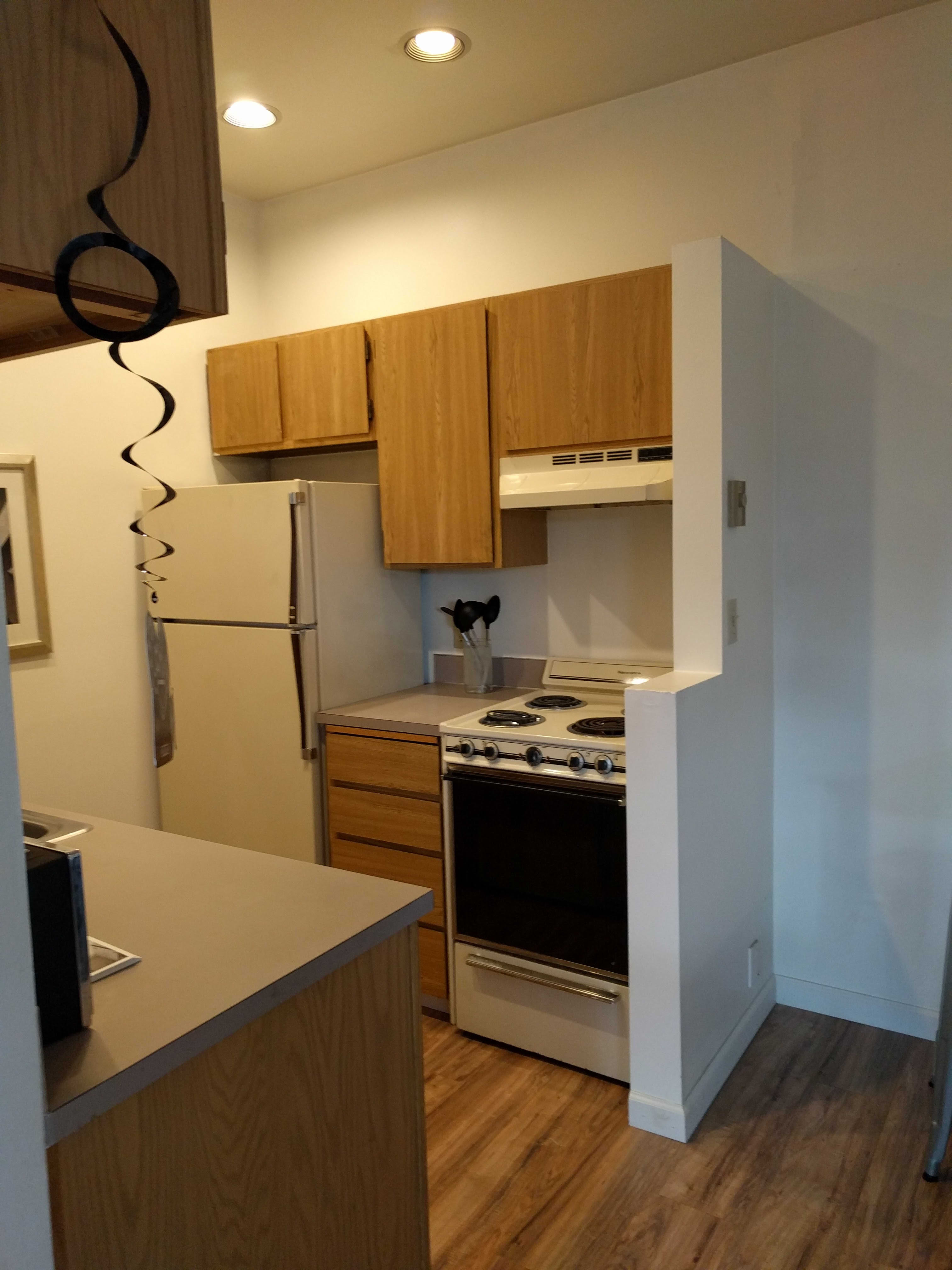 Before & After Gut Remodel of a Studio Apartment Kitchen Apartment