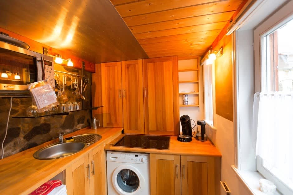 These Tiny German Homes Are Actually Inside a Wall (And You Can Stay