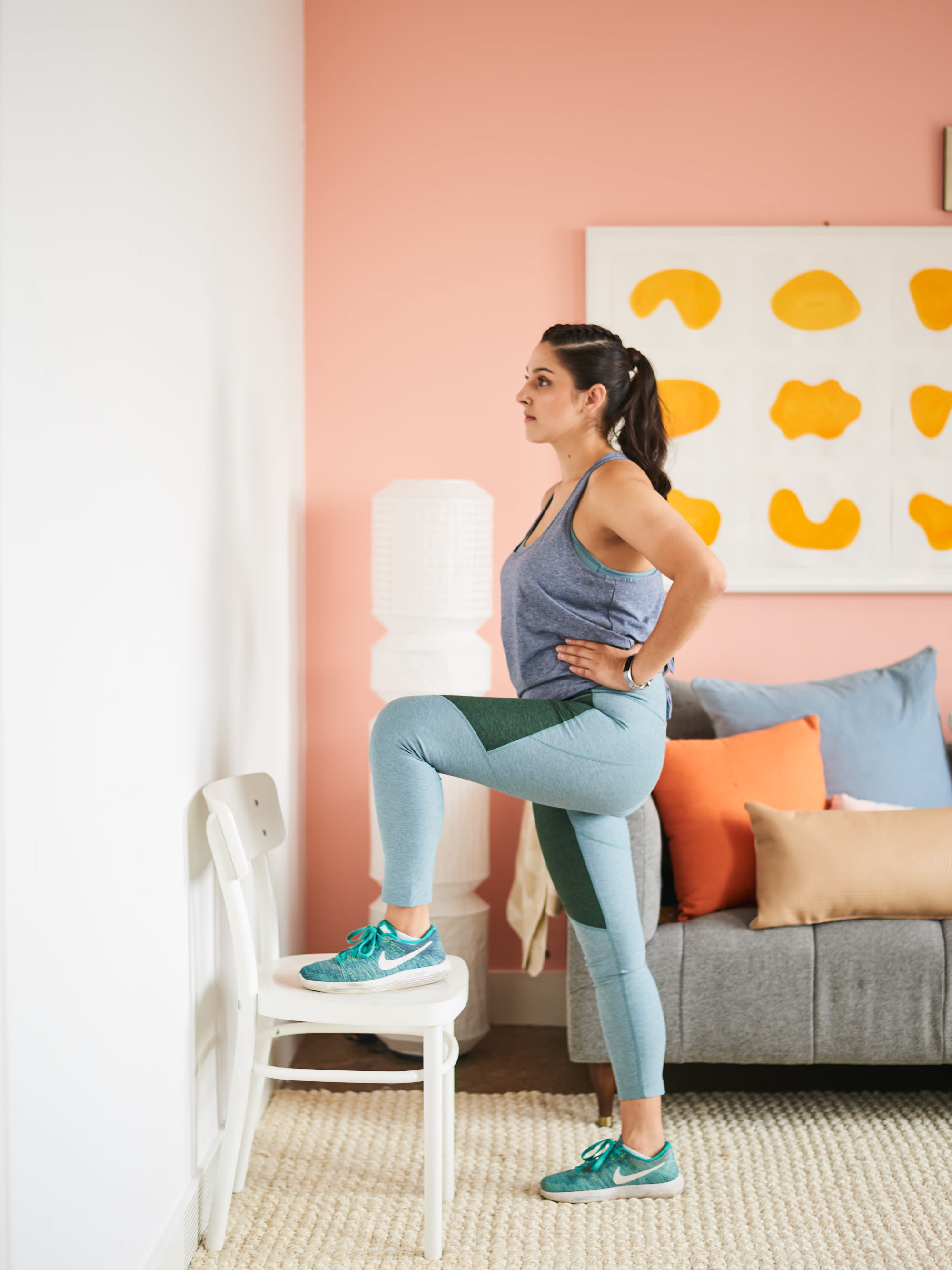 9 Fast Chair Exercises to Workout Your Legs, Arms, Core, and Cardio