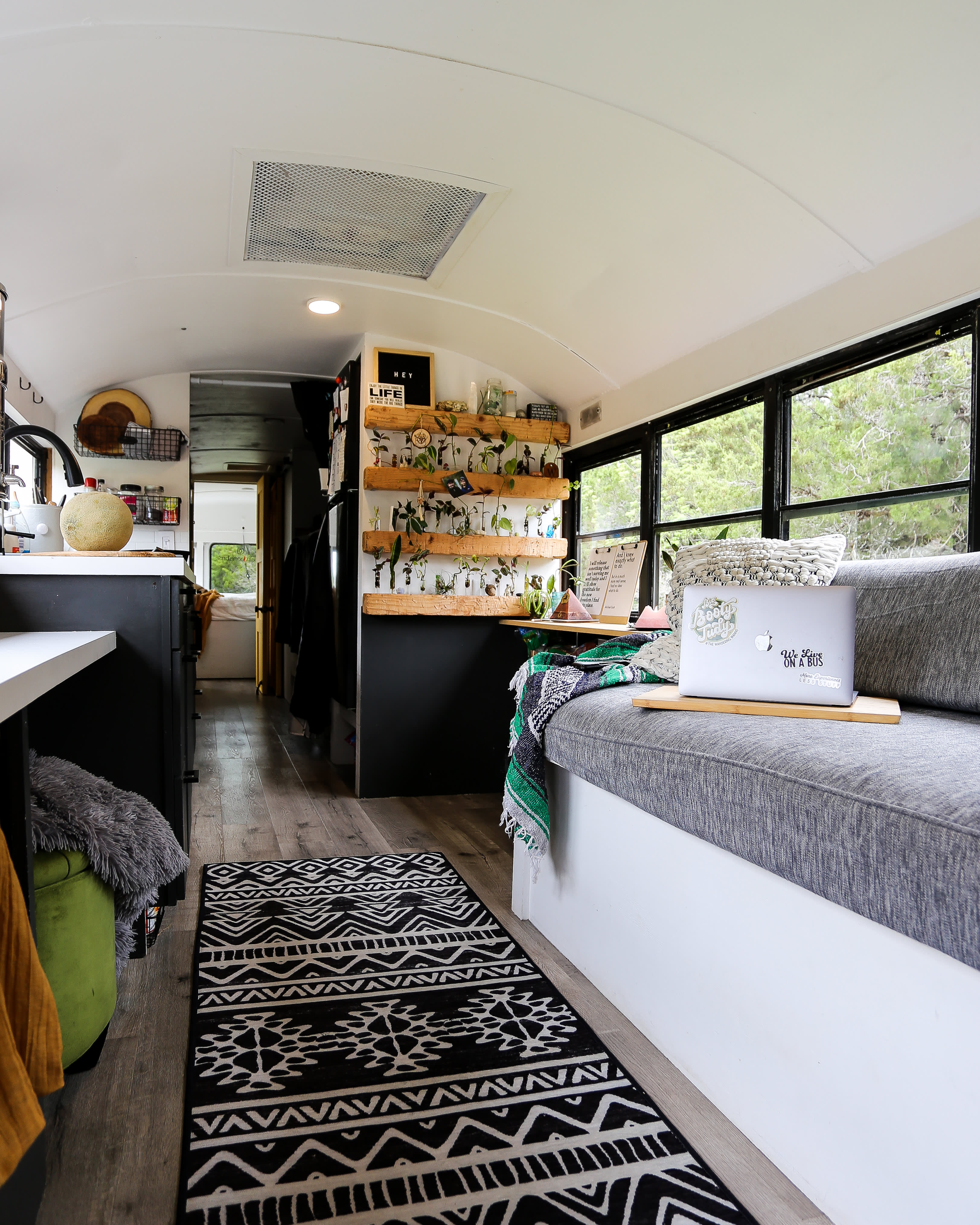 Converted School Bus Home on Wheels Photos | Apartment Therapy