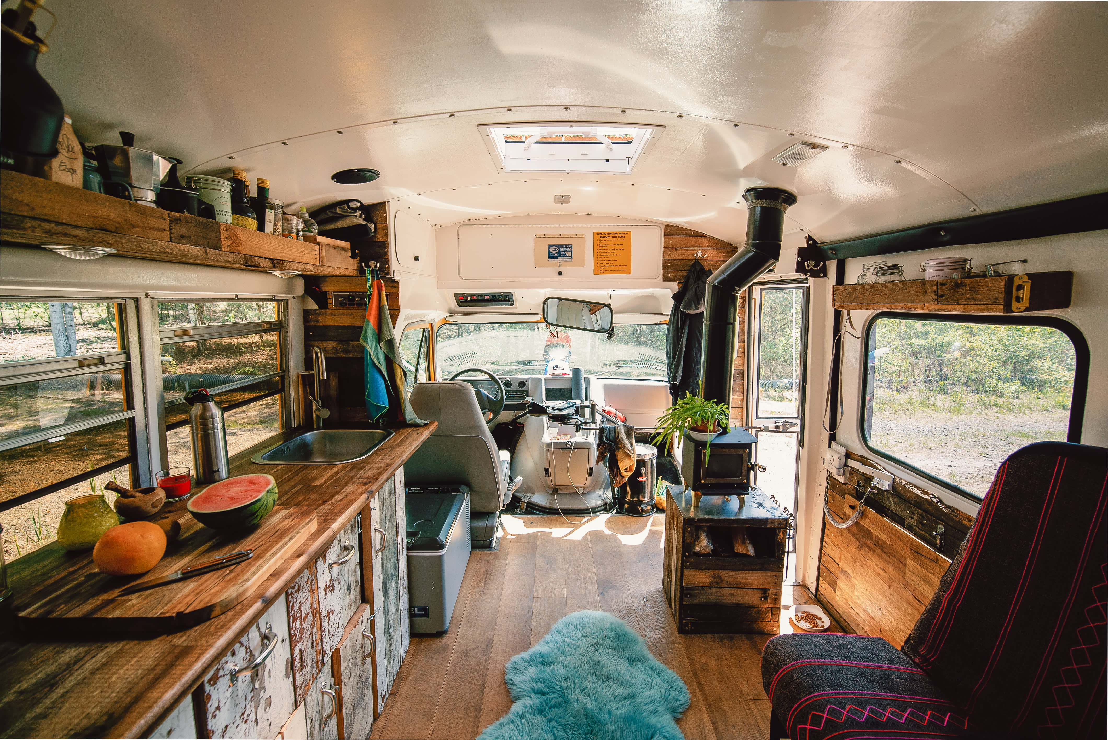 Berlin Tiny House DIY Converted School Bus Photos | Apartment Therapy