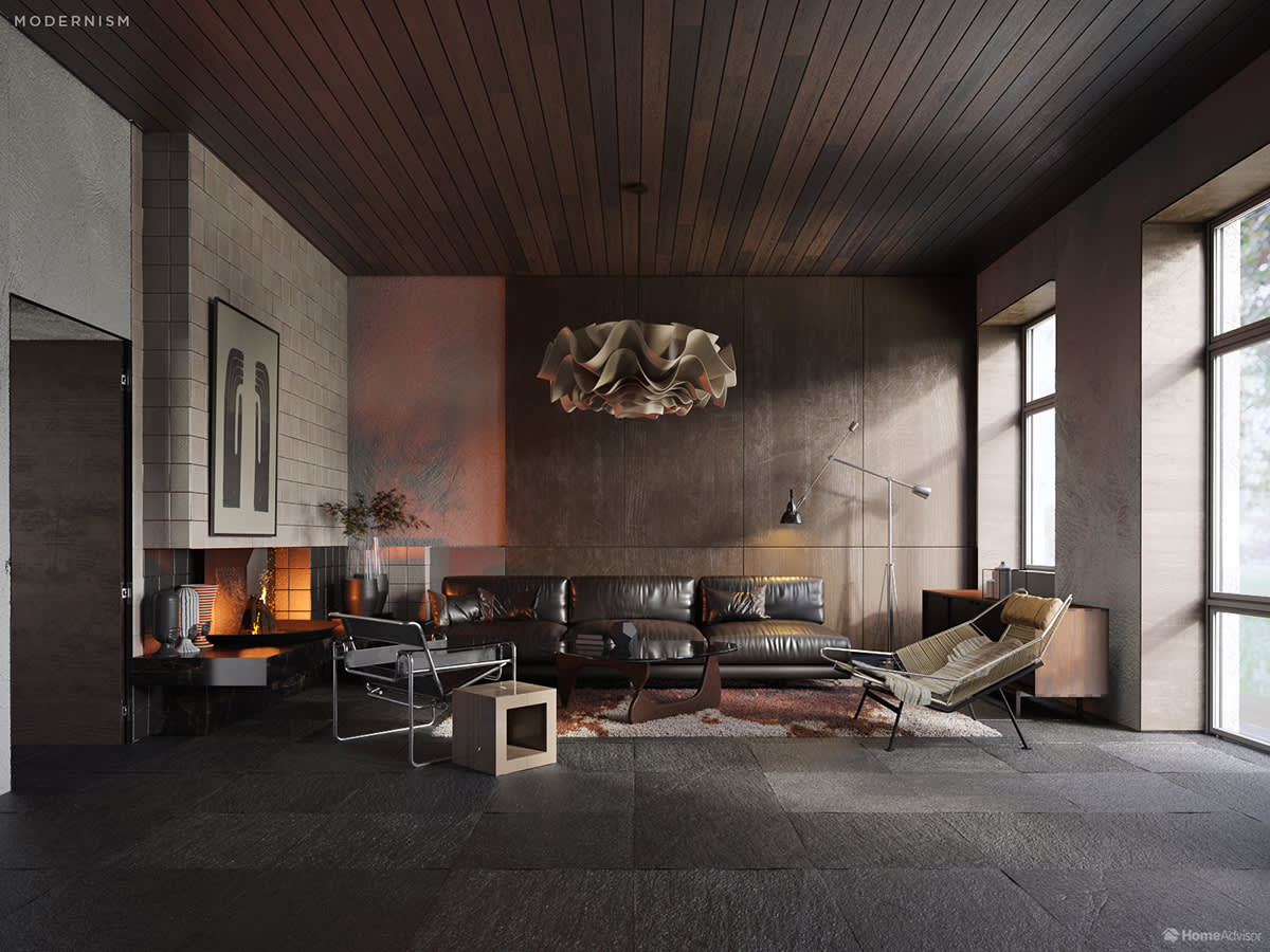 modernism peabody living room