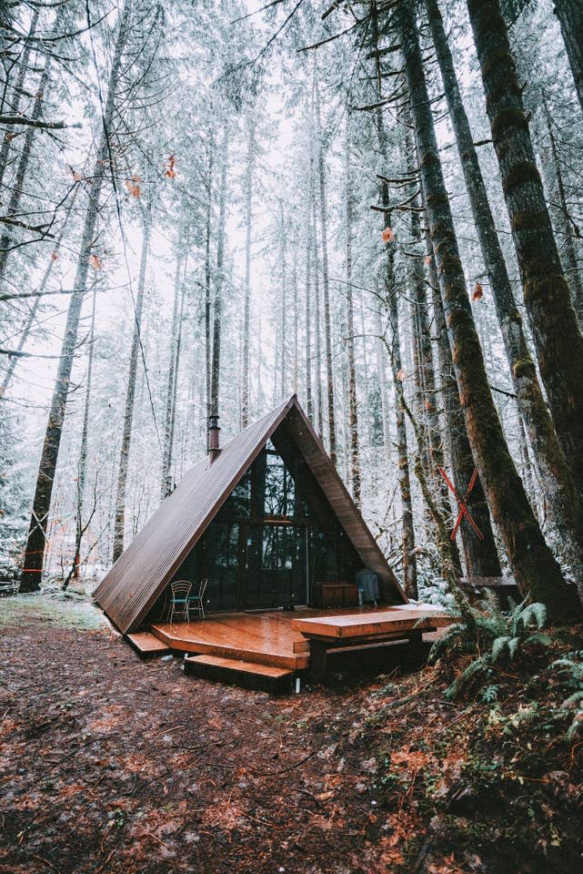 Airbnb A-Frame Cabin Rental | Apartment Therapy