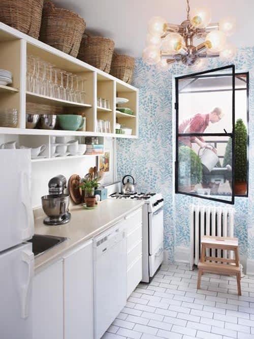 Small Kitchen Storage Put Baskets Above The Cabinets Kitchn