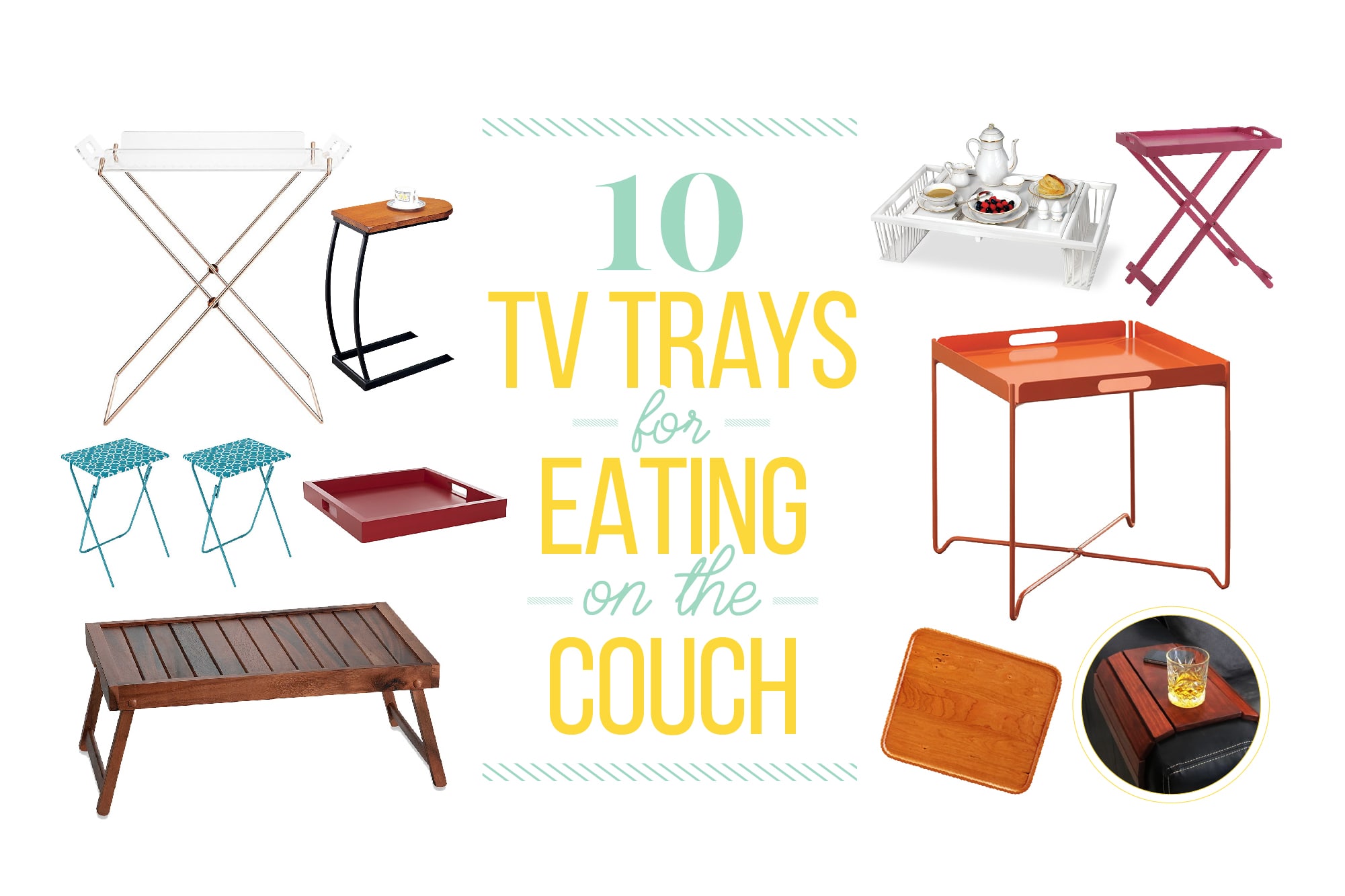 couch food tray