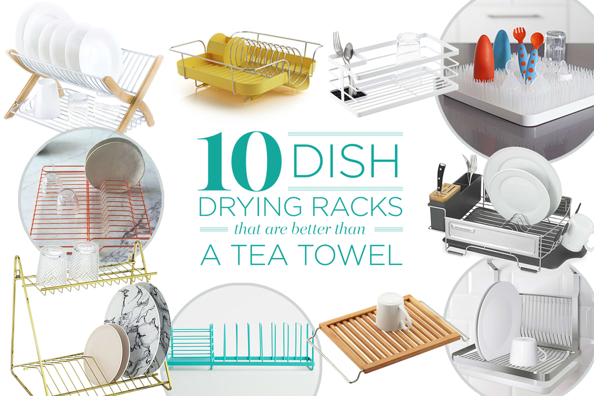 drying dish towels