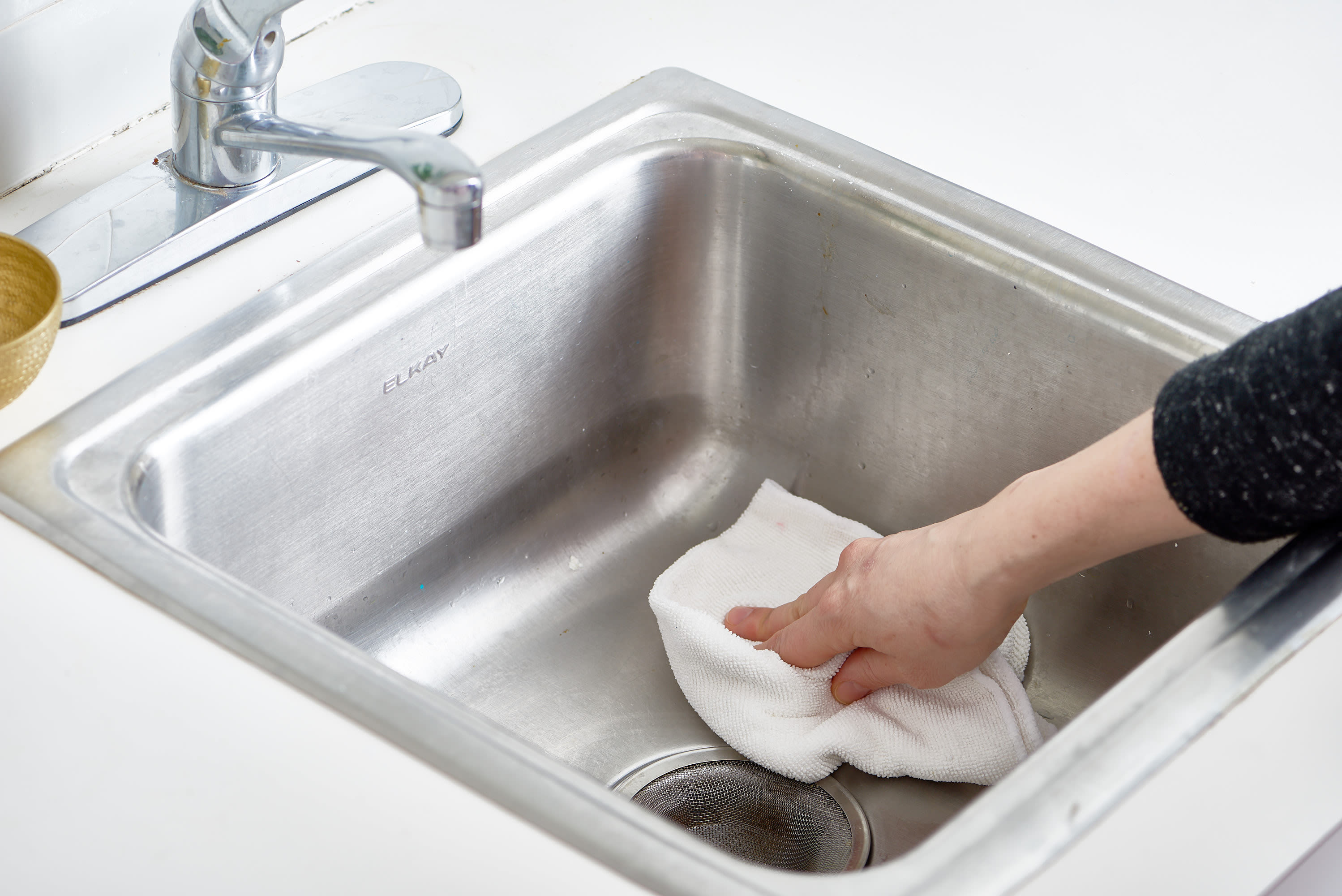 How To Polish a Stainless Steel Sink with Flour  Kitchn