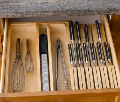 storing kitchen knives