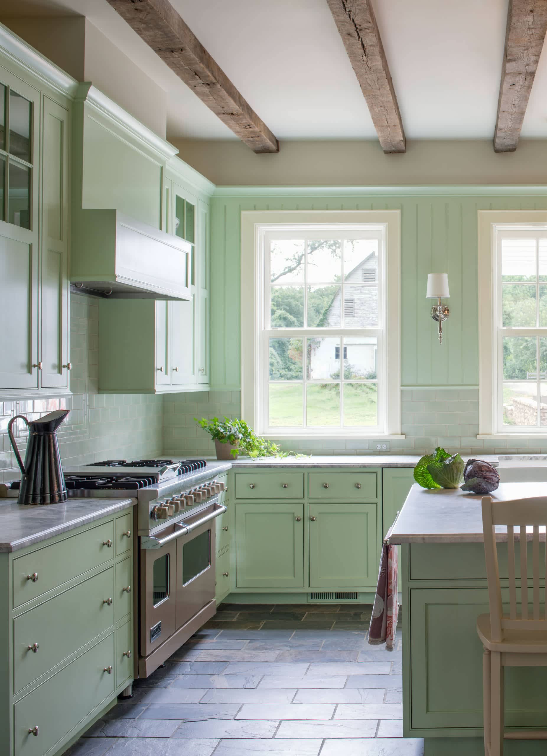 15 Kitchens With Bright Green Cabinets Kitchn