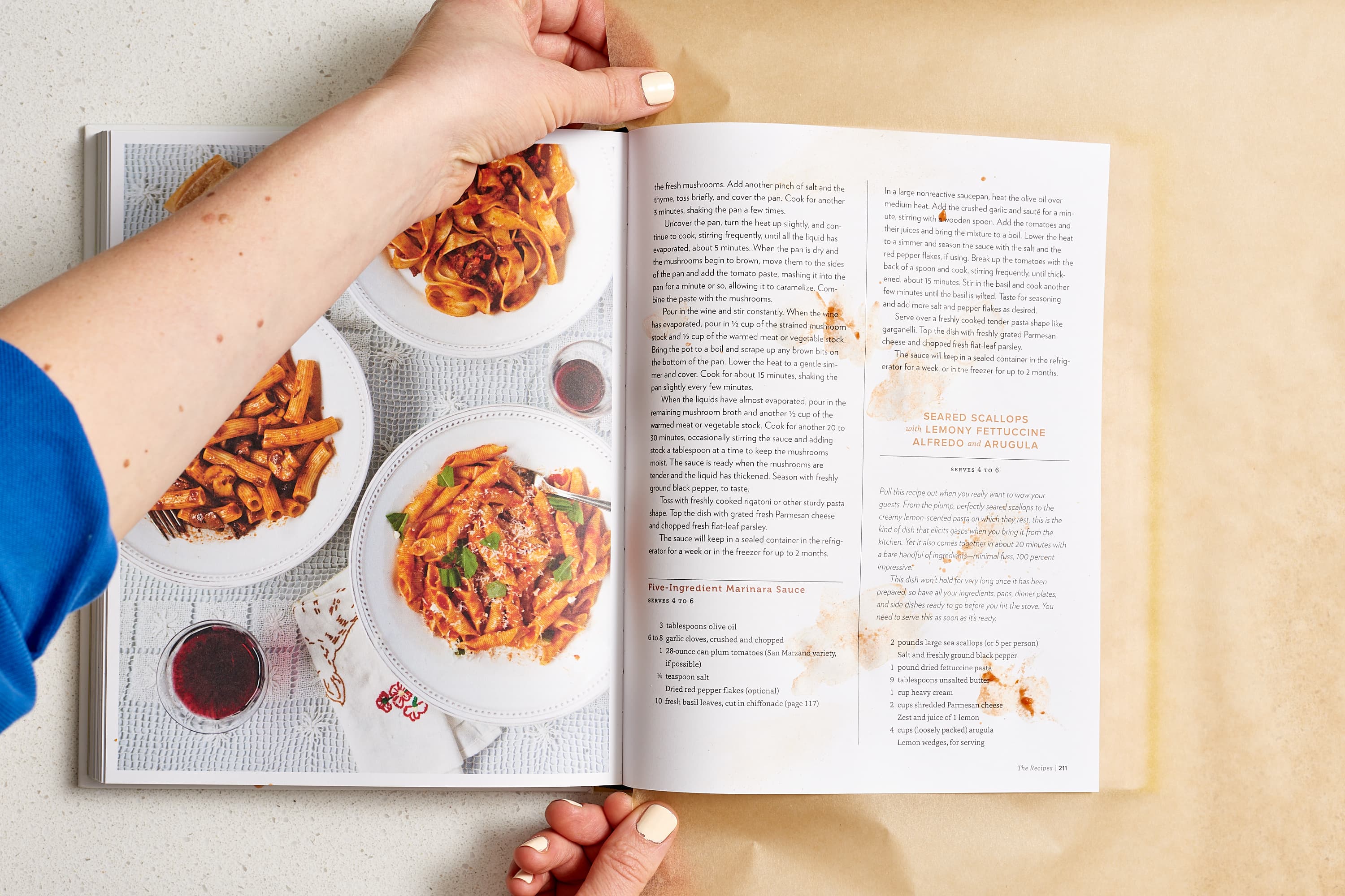How To Rescue Your Favorite Cookbook From Food Spills Kitchn