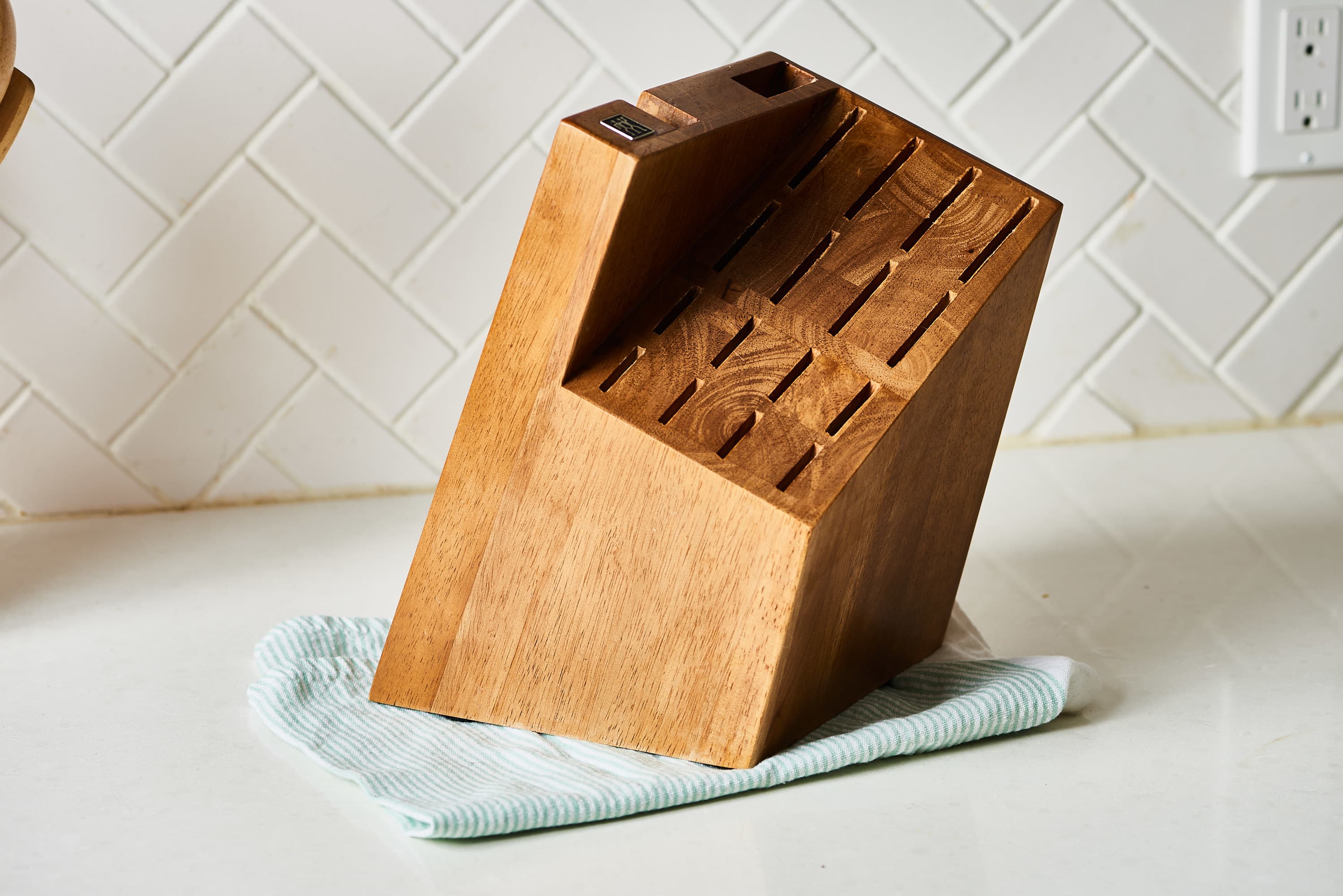 a wooden block