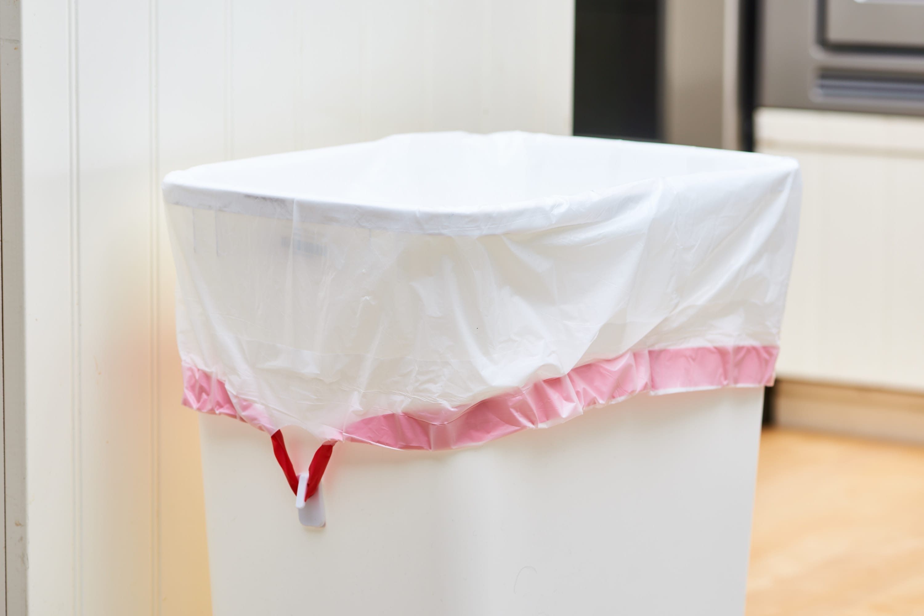 Trash Can Command Hook Hack Drawstring Trick Kitchn