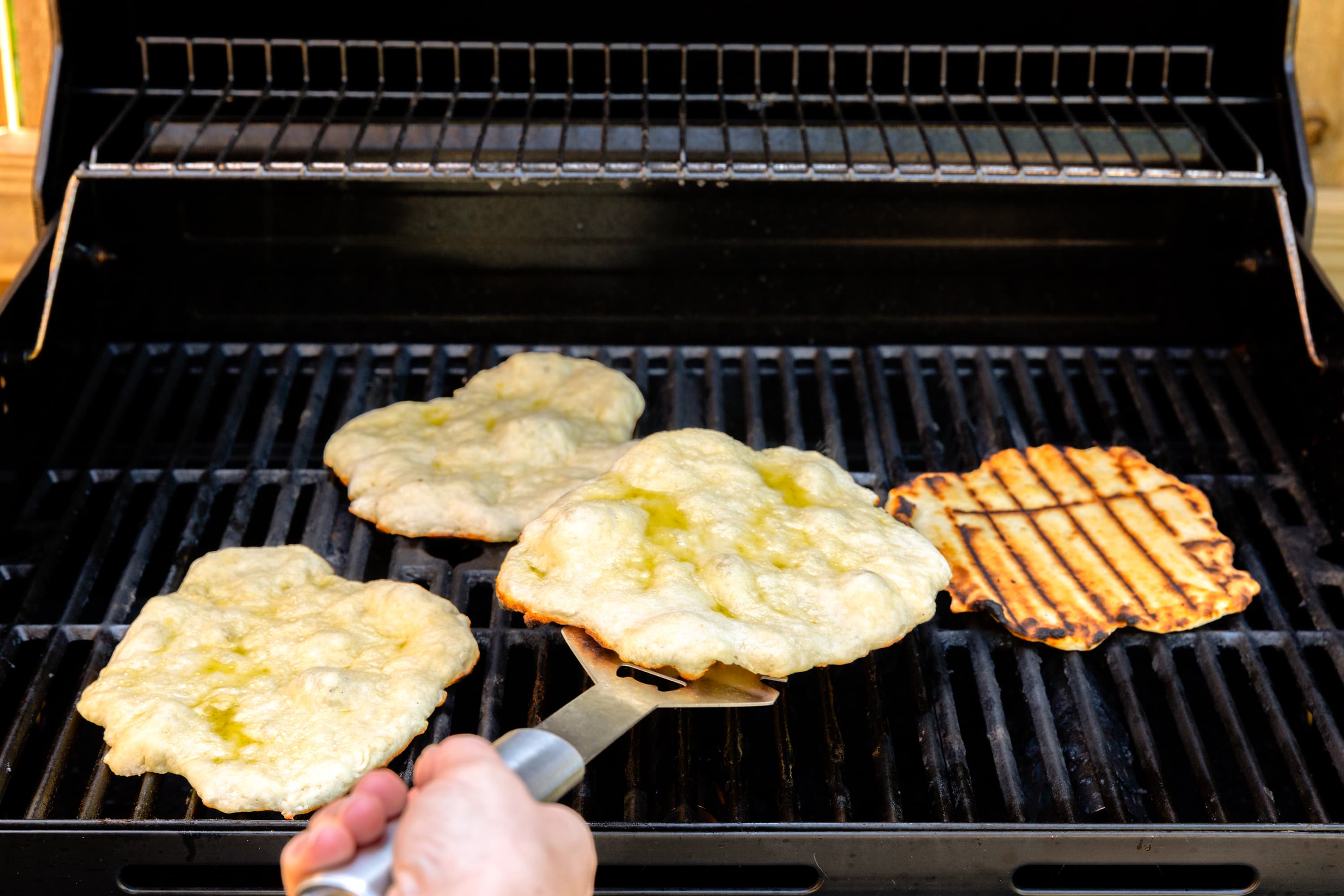 Easy Grilled Flatbread with Israeli Salad Kitchn