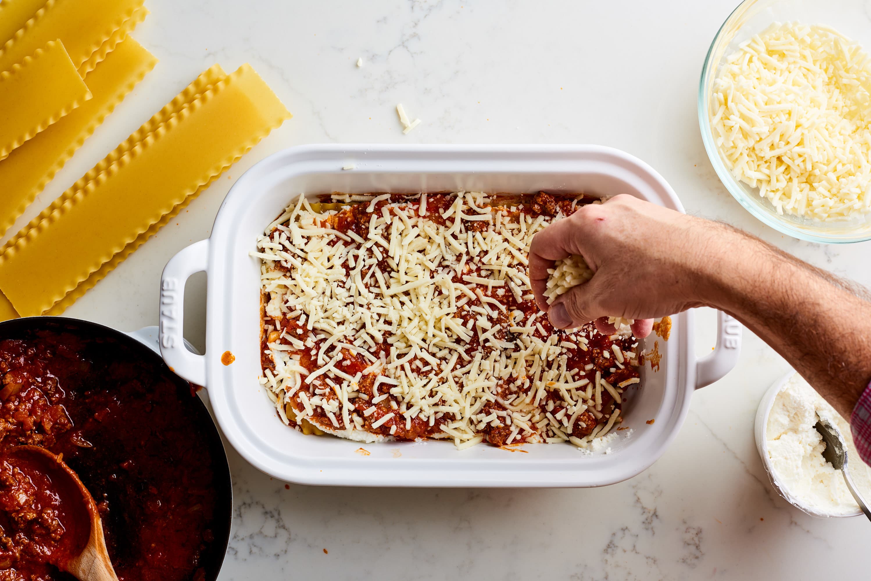 How To Make Lasagna Really Easy Recipe With Beef And Cheese Kitchn