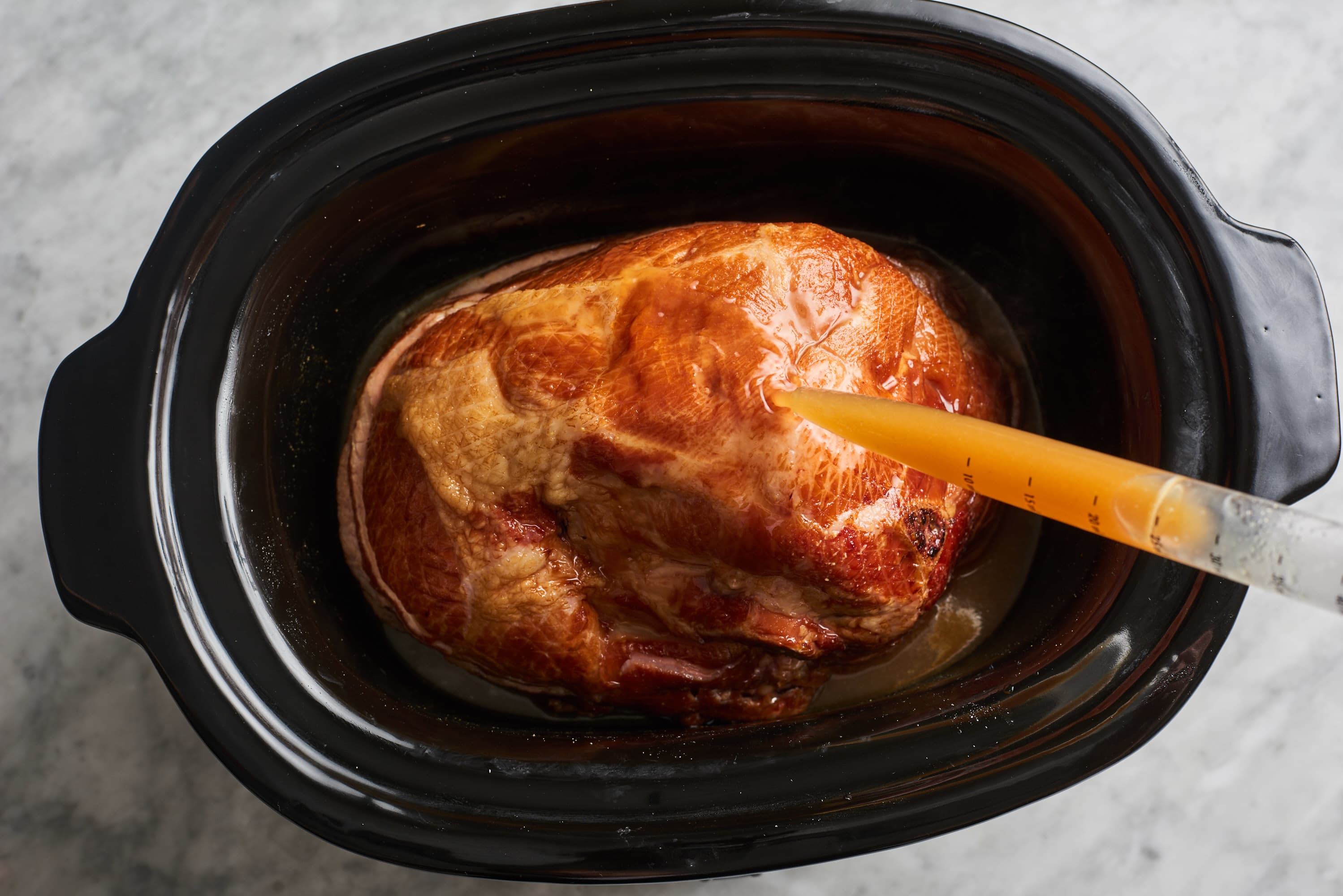 How To Make Thanksgiving Honey-Glazed Ham in the Slow Cooker | Kitchn