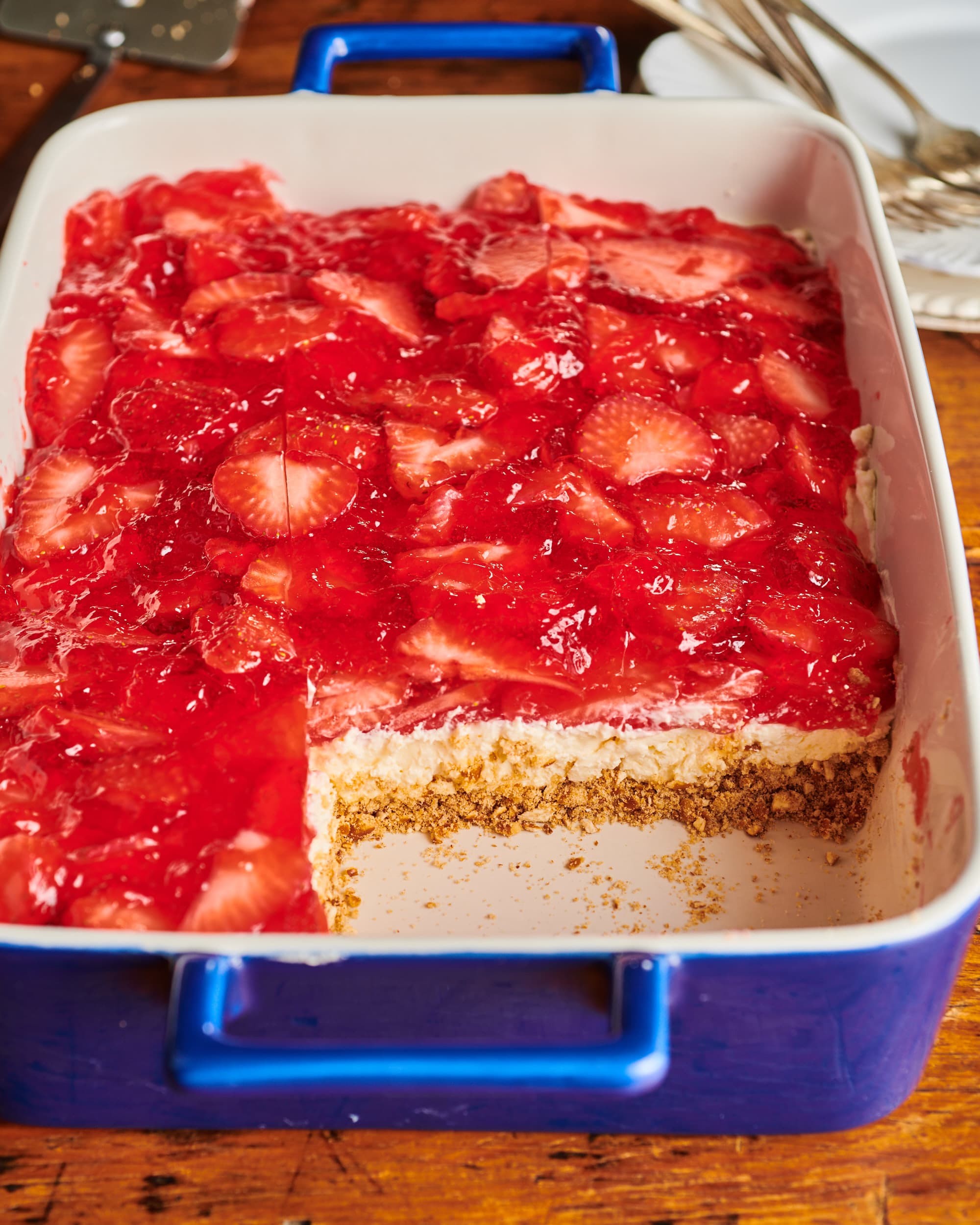 How To Make The Best Strawberry Pretzel Salad Kitchn 