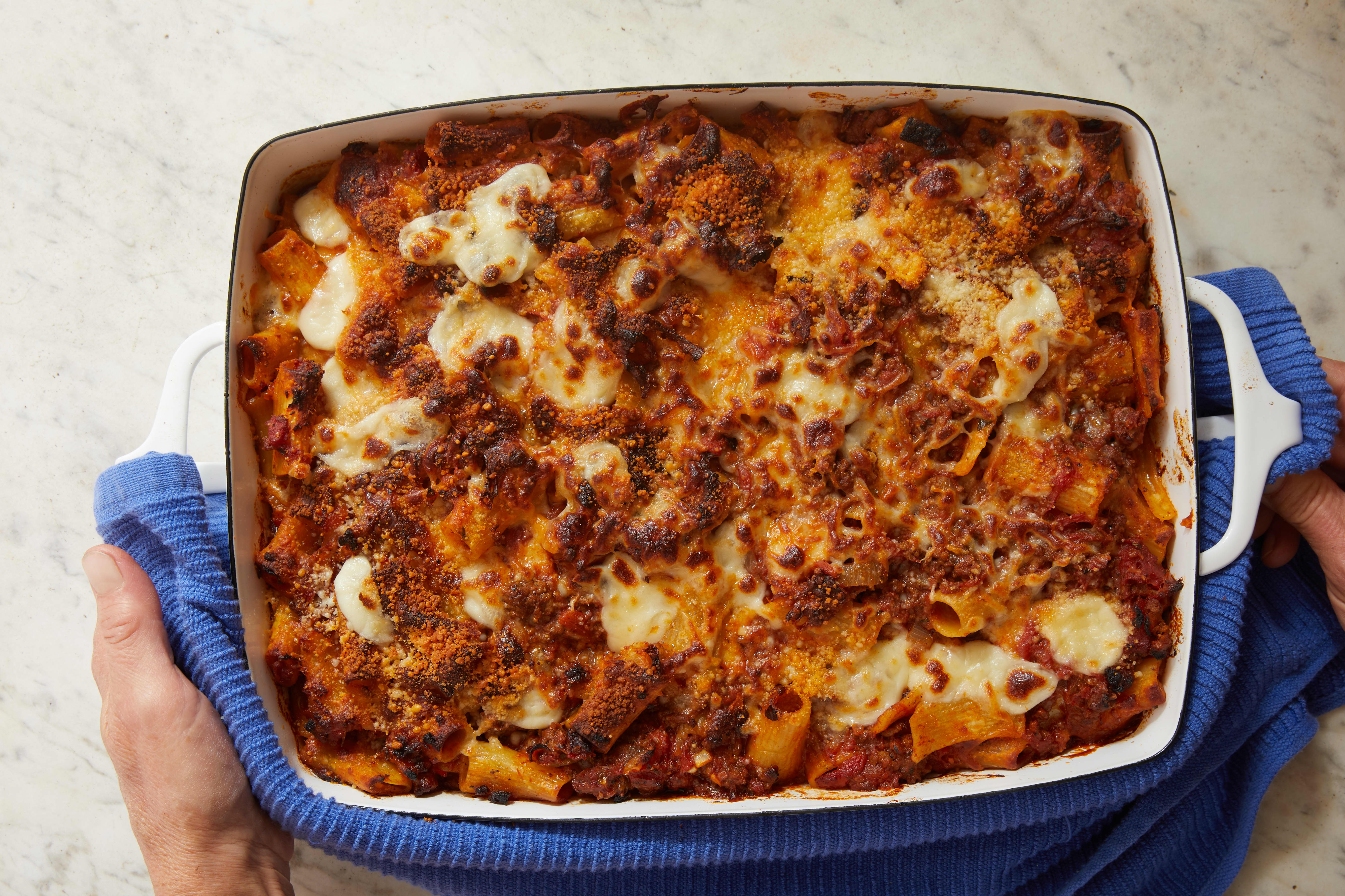 How To Make Cheesy Baked Rigatoni with Beef | Kitchn