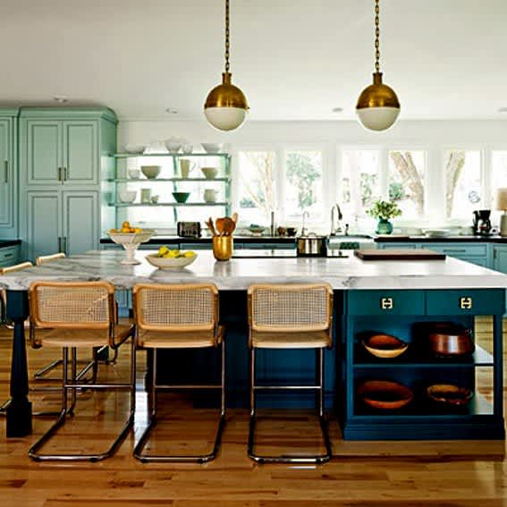 10 Blue and Green Kitchens Kitchn