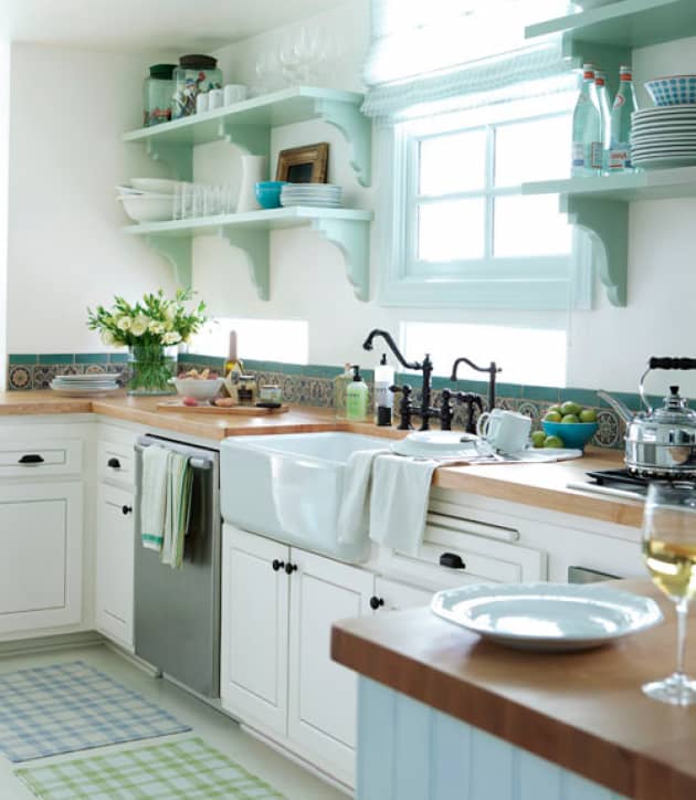 10 Blue and Green Kitchens Kitchn