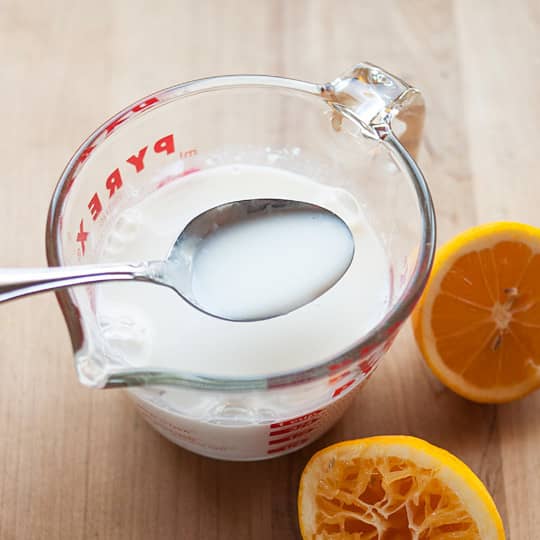 How To Make Buttermilk from Plain Milk with Lemon Juice or Vinegar Kitchn